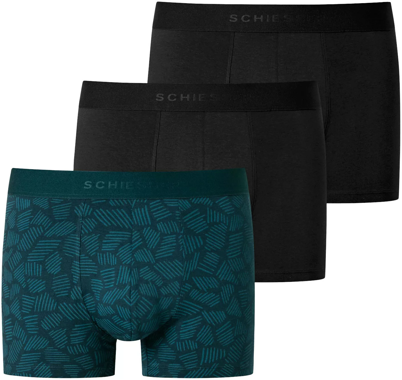 Schiesser Boxershorts ""95/5"", (3er Pack), mit softem Logo-Webgummibund günstig online kaufen