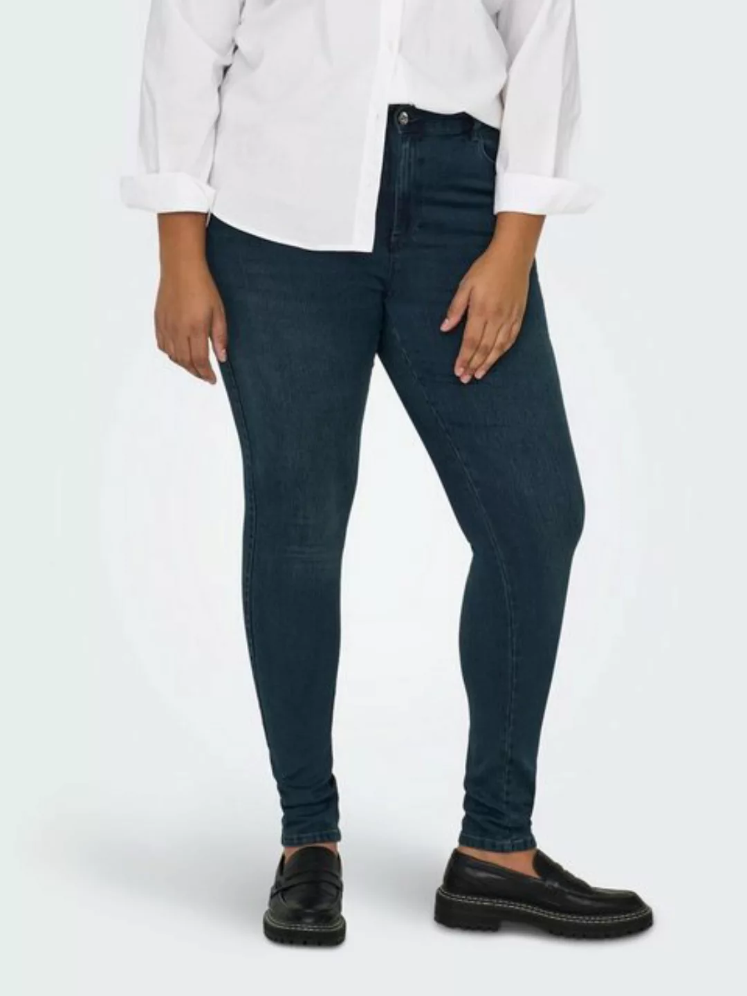Carmakoma by Only Damen Jeans CARAUGUSTA HW STRAIGHT BJ61 - Straight Fit - günstig online kaufen