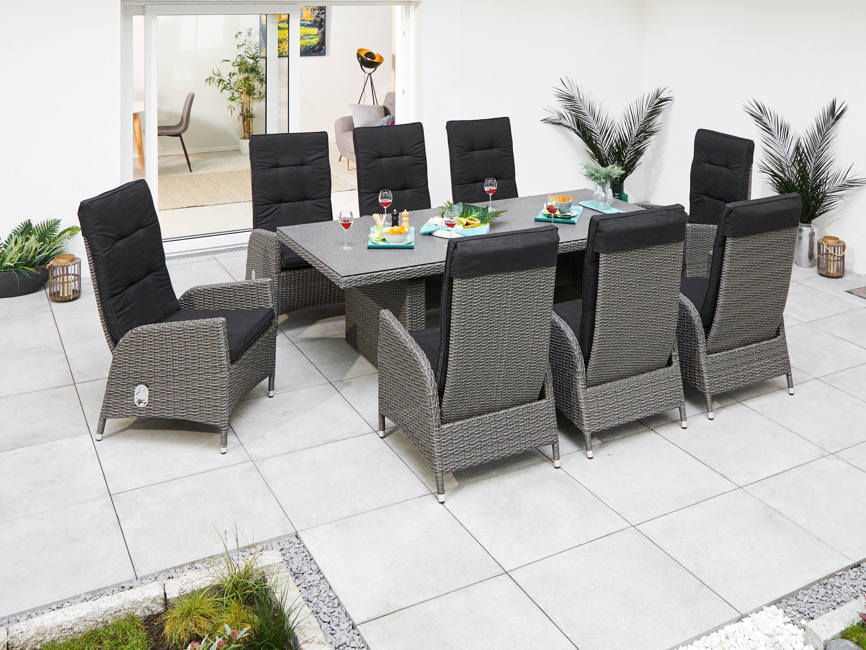KONIFERA Garten-Essgruppe Brisbane, (Set, 17-tlg., inkl. günstig online kaufen
