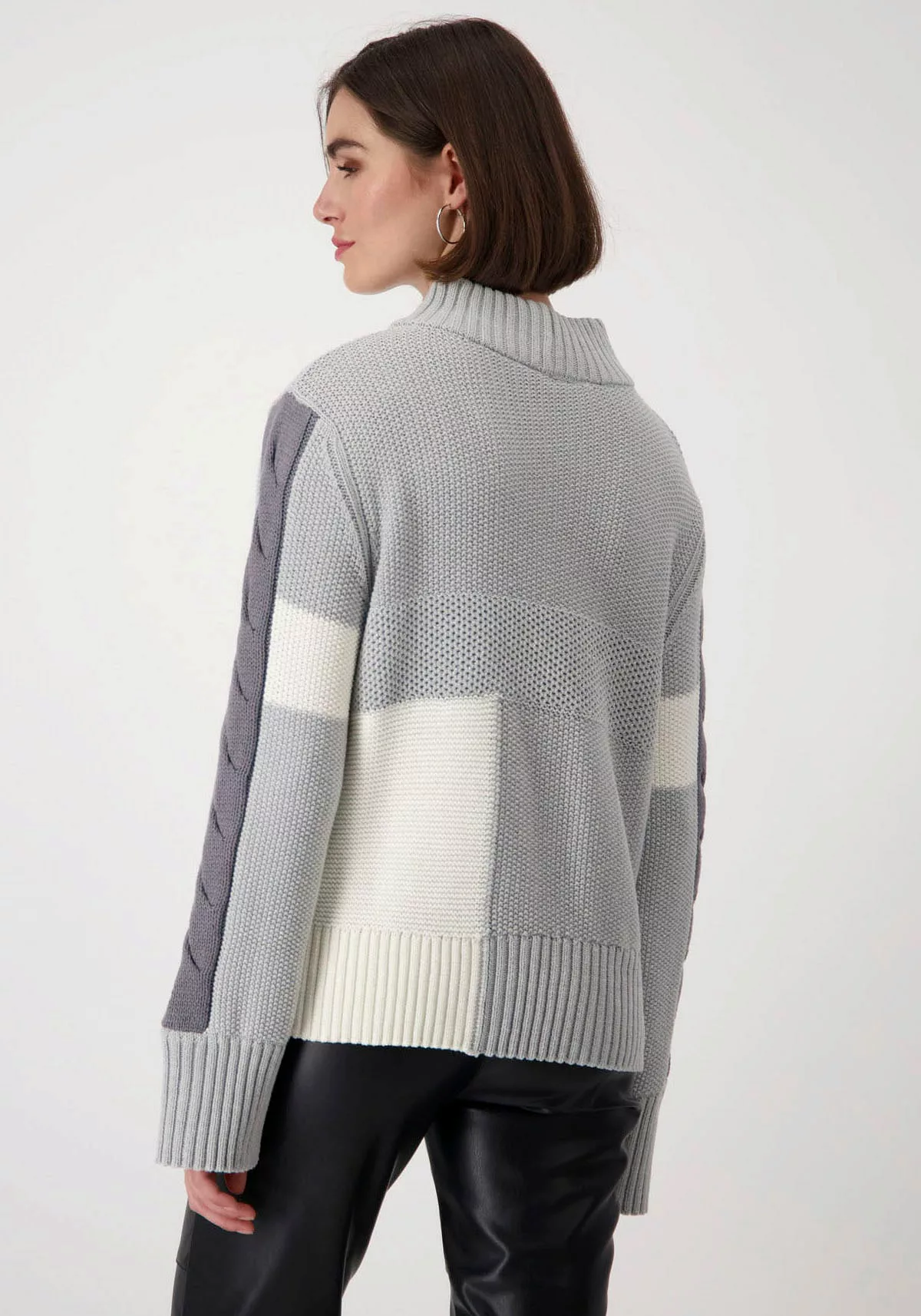 Monari Strickpullover, mit Colourblocking günstig online kaufen