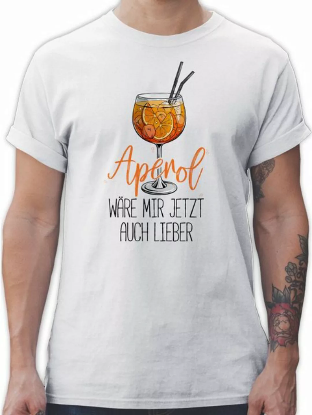 Shirtracer T-Shirt Aperol wäre mir jetzt auch lieber - Lustige Geschenke Ap günstig online kaufen