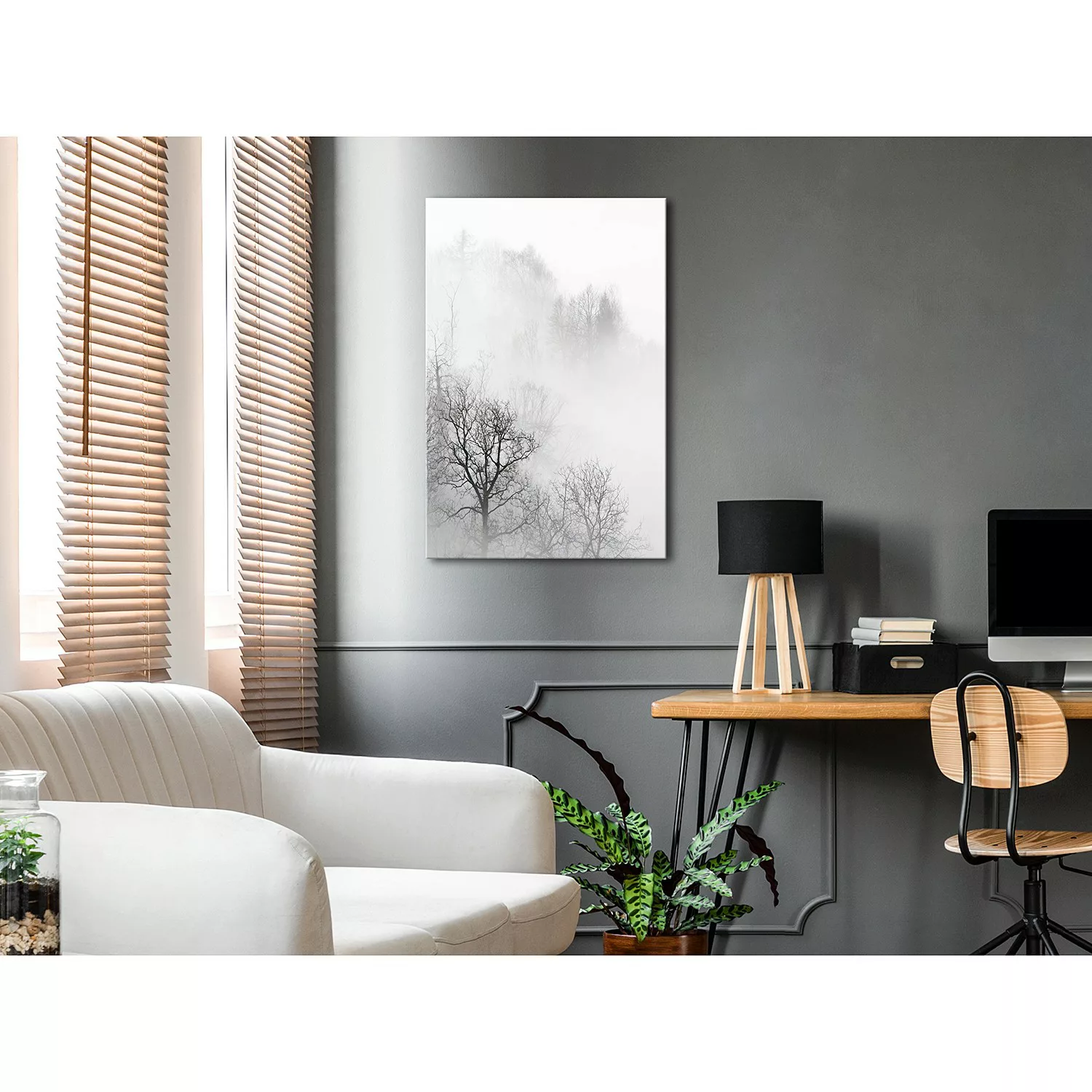 home24 Wandbild Trees In The Fog günstig online kaufen