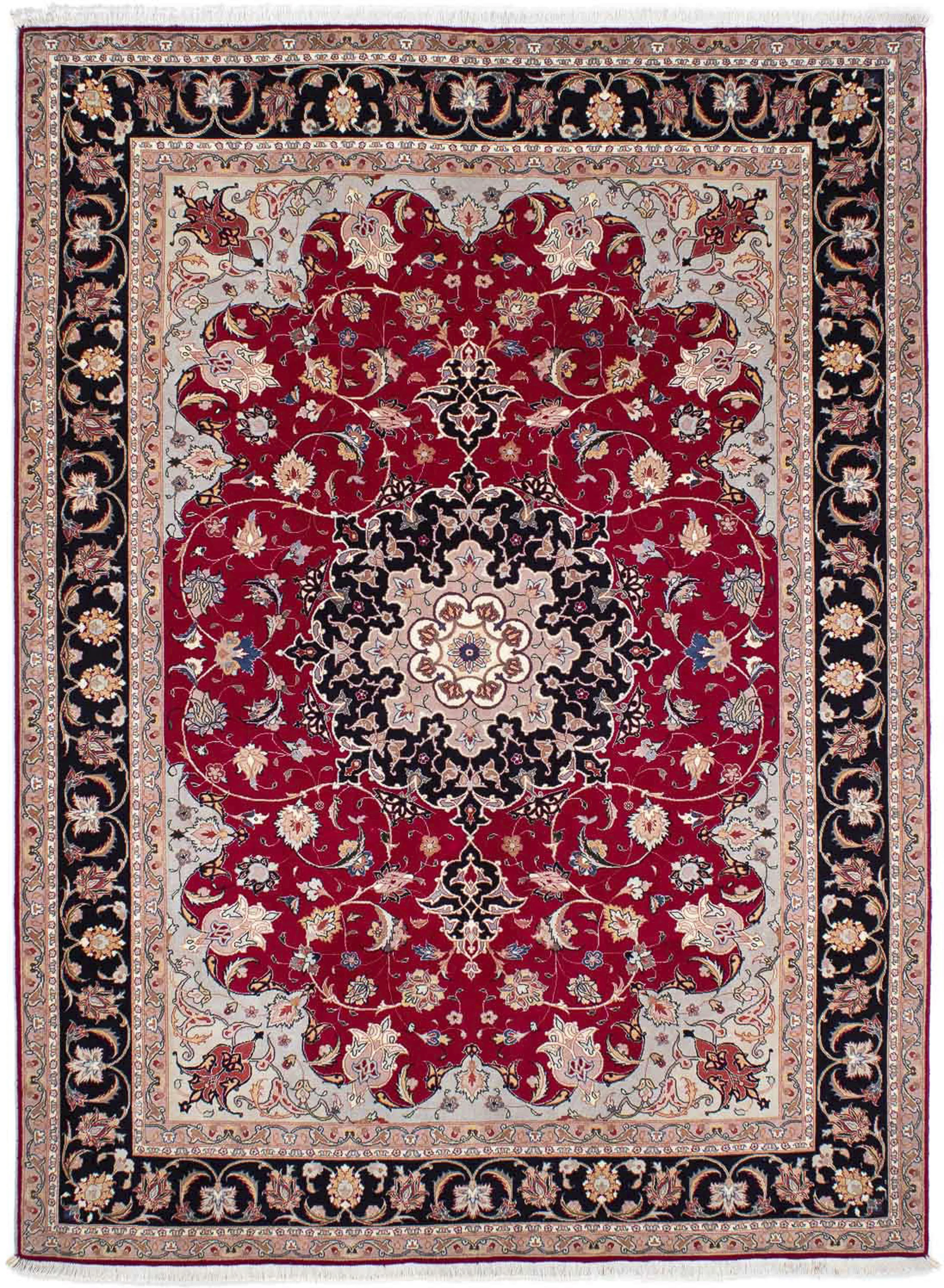 morgenland Orientteppich »Perser - Täbriz - Royal - 240 x 175 cm - rot«, re günstig online kaufen