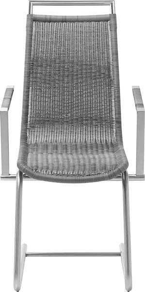 WK WOHNEN Freischwinger "WK 7400", Gestell in Edelstahloptik, Vollgeflecht, günstig online kaufen