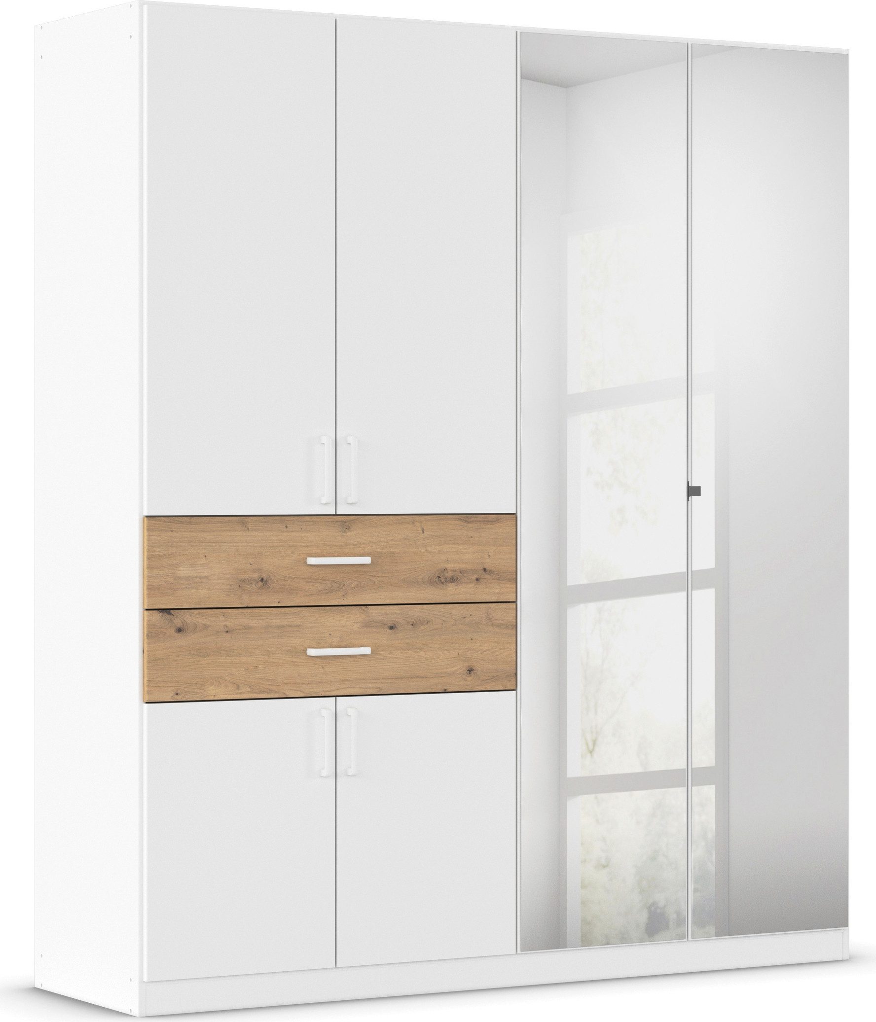 rauch Drehtürenschrank "Maika", mit Spiegel, 2 Schubladen, in verschiedenen günstig online kaufen