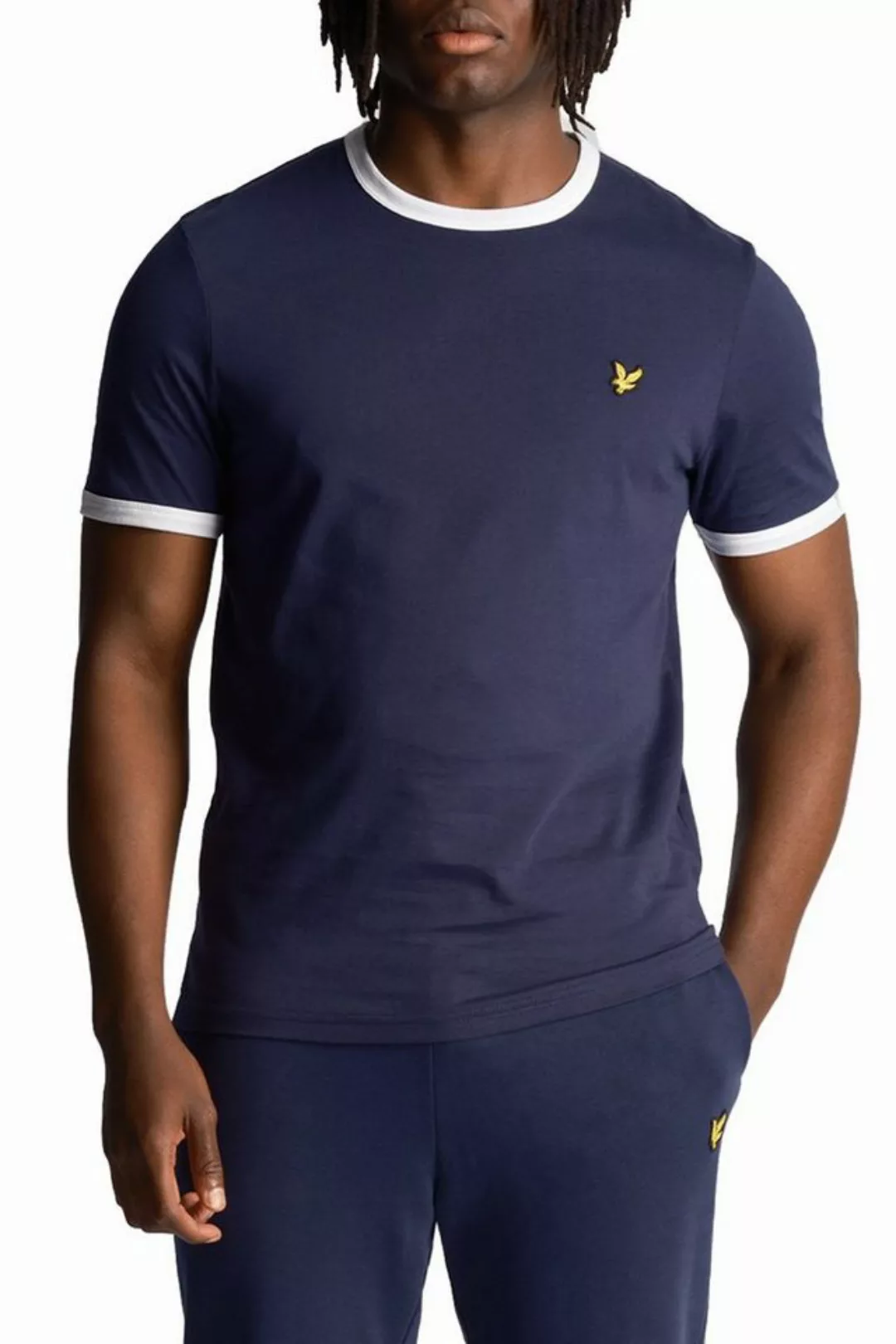 Lyle & Scott T-Shirt Mit Kontrastierender Zierleiste günstig online kaufen