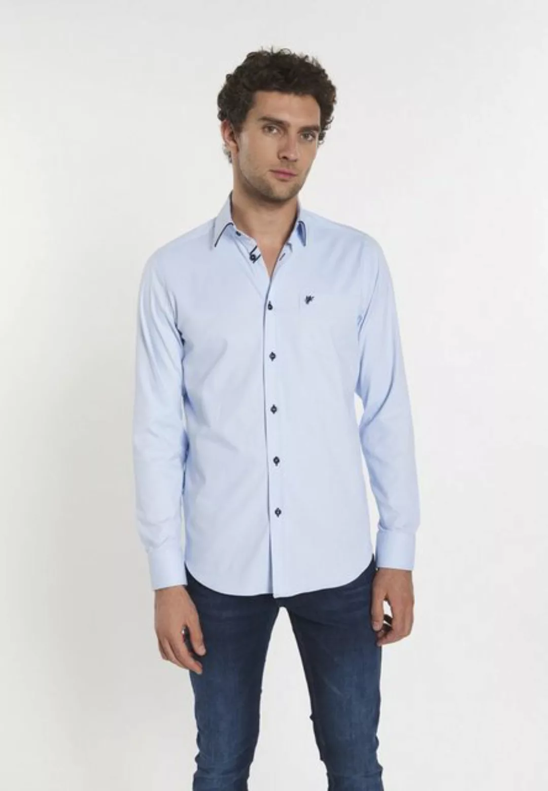 DENIM CULTURE Langarmhemd (1-tlg) günstig online kaufen