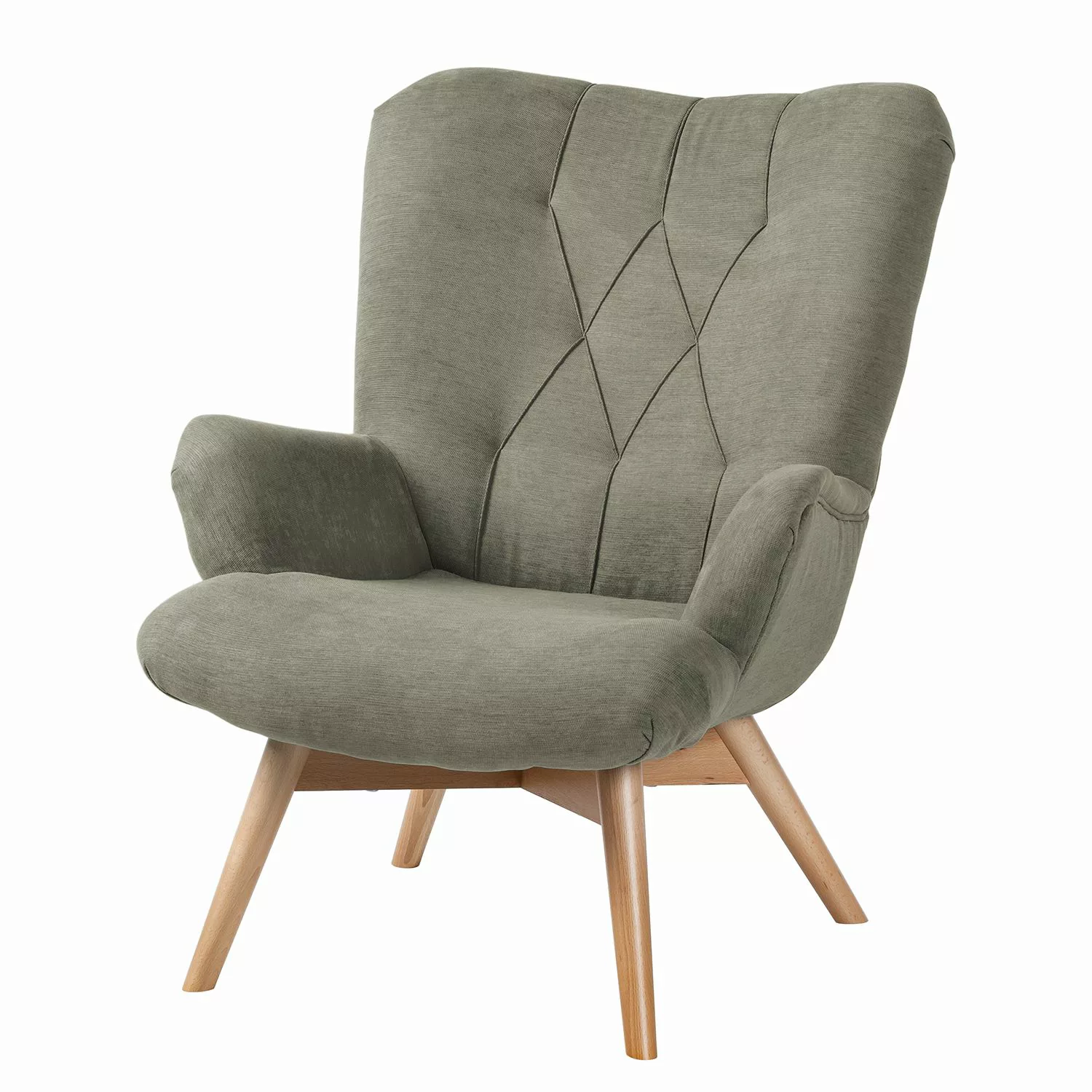 home24 Mørteens Sessel Tias Fango Webstoff 80x94x96 cm (BxHxT) günstig online kaufen