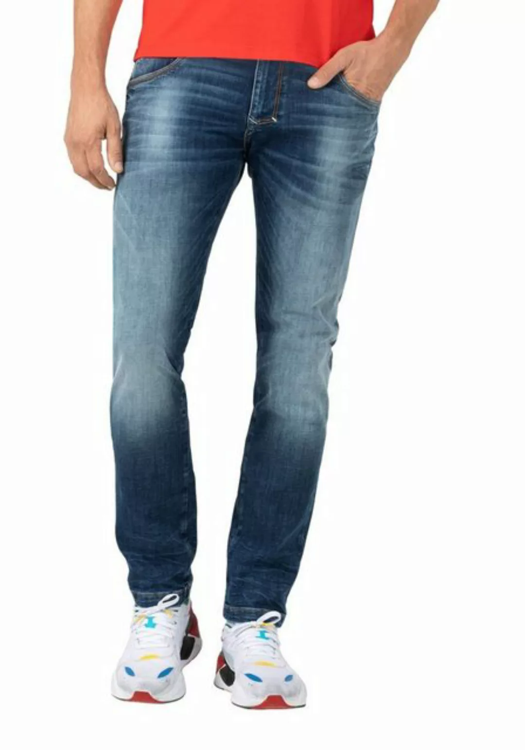 TIMEZONE Herren Jeans SLIM SCOTTTZ - Slim Fit - Blau - Blue Denim Wash günstig online kaufen