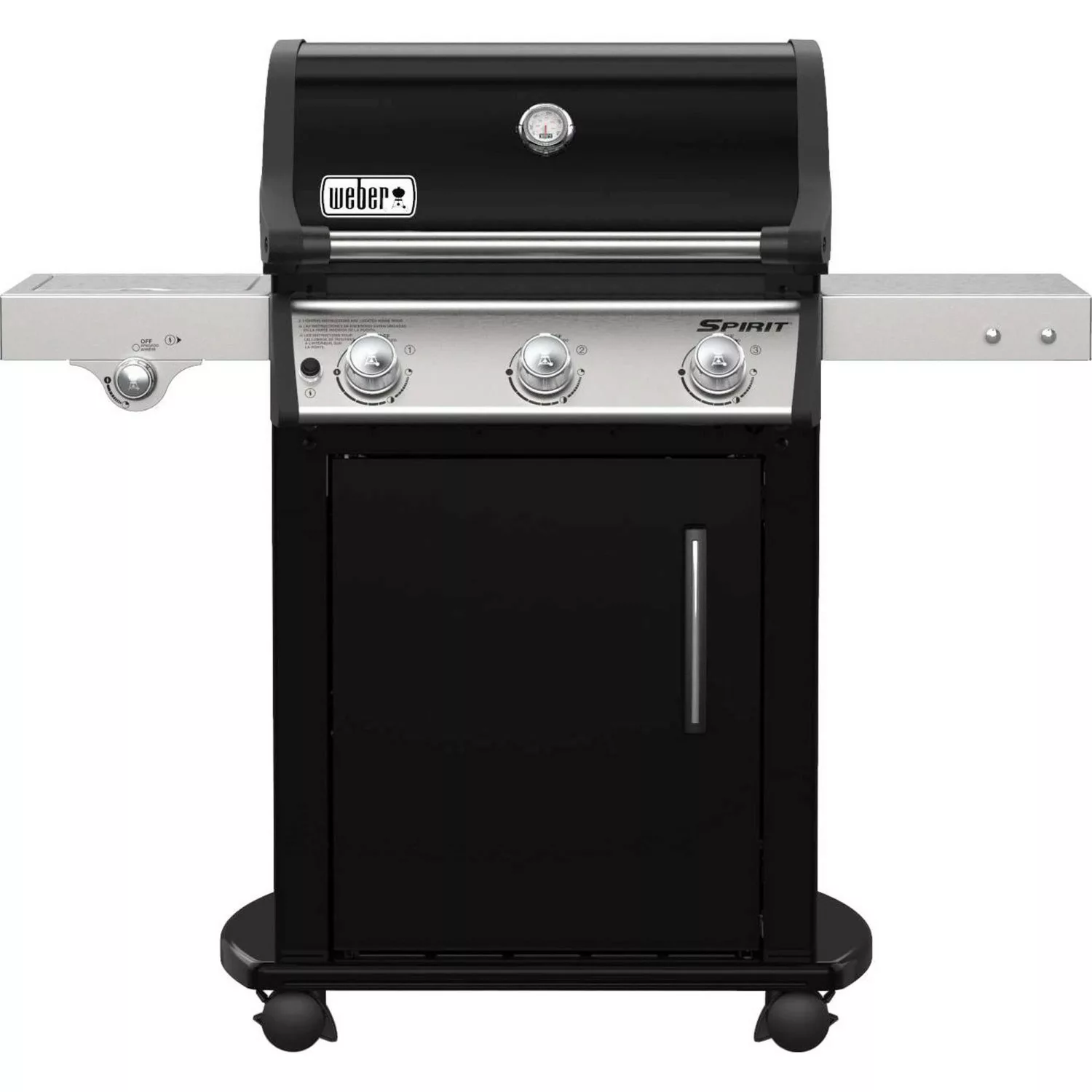 Weber Gasgrill Spirit E-325 GBS mit 3 Brennern und Seitenbrenner Schwarz günstig online kaufen