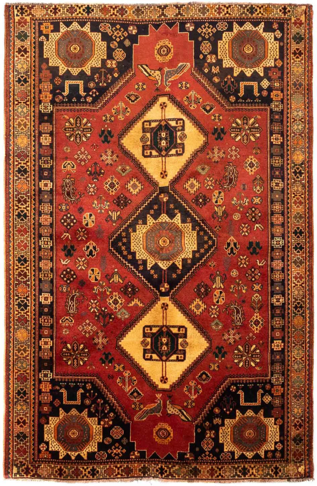 morgenland Wollteppich »Shiraz Medaillon 251 x 154 cm«, rechteckig günstig online kaufen
