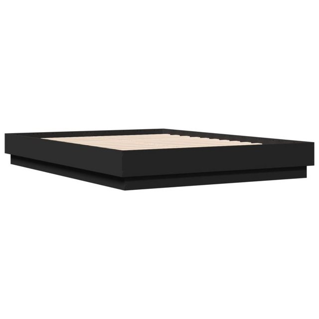 vidaXL Bett Bettgestell mit LED Grau Sonoma-Eiche 120x190 cm günstig online kaufen
