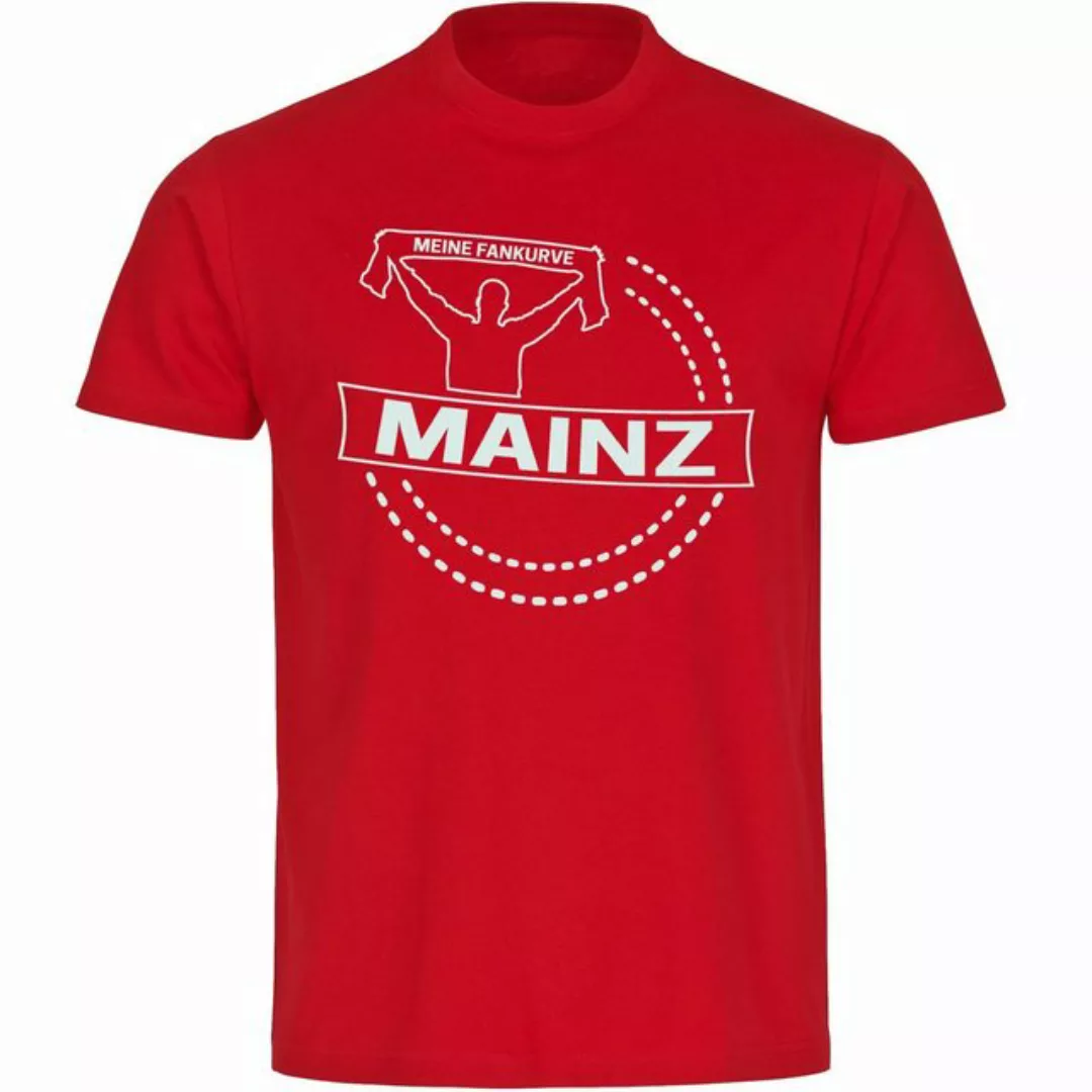 multifanshop T-Shirt Herren Mainz - Meine Fankurve - Männer günstig online kaufen