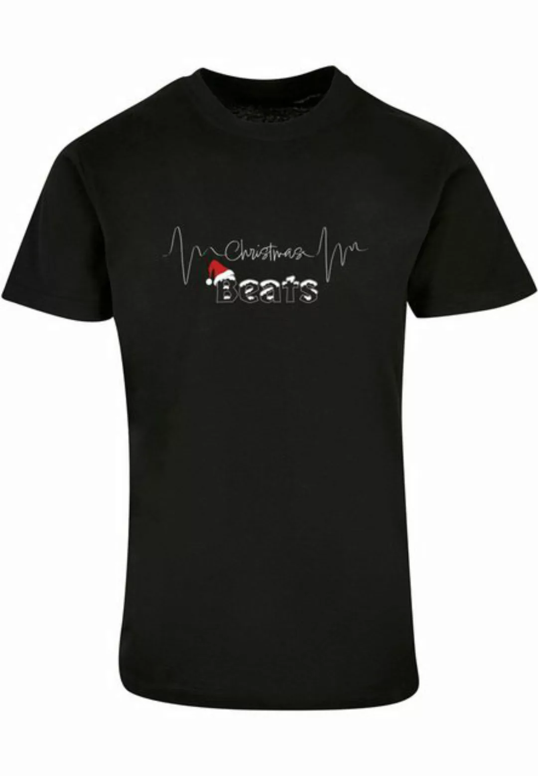 Merchcode T-Shirt Merchcode Herren Christmas beats Basic Round Neck T-Shirt günstig online kaufen