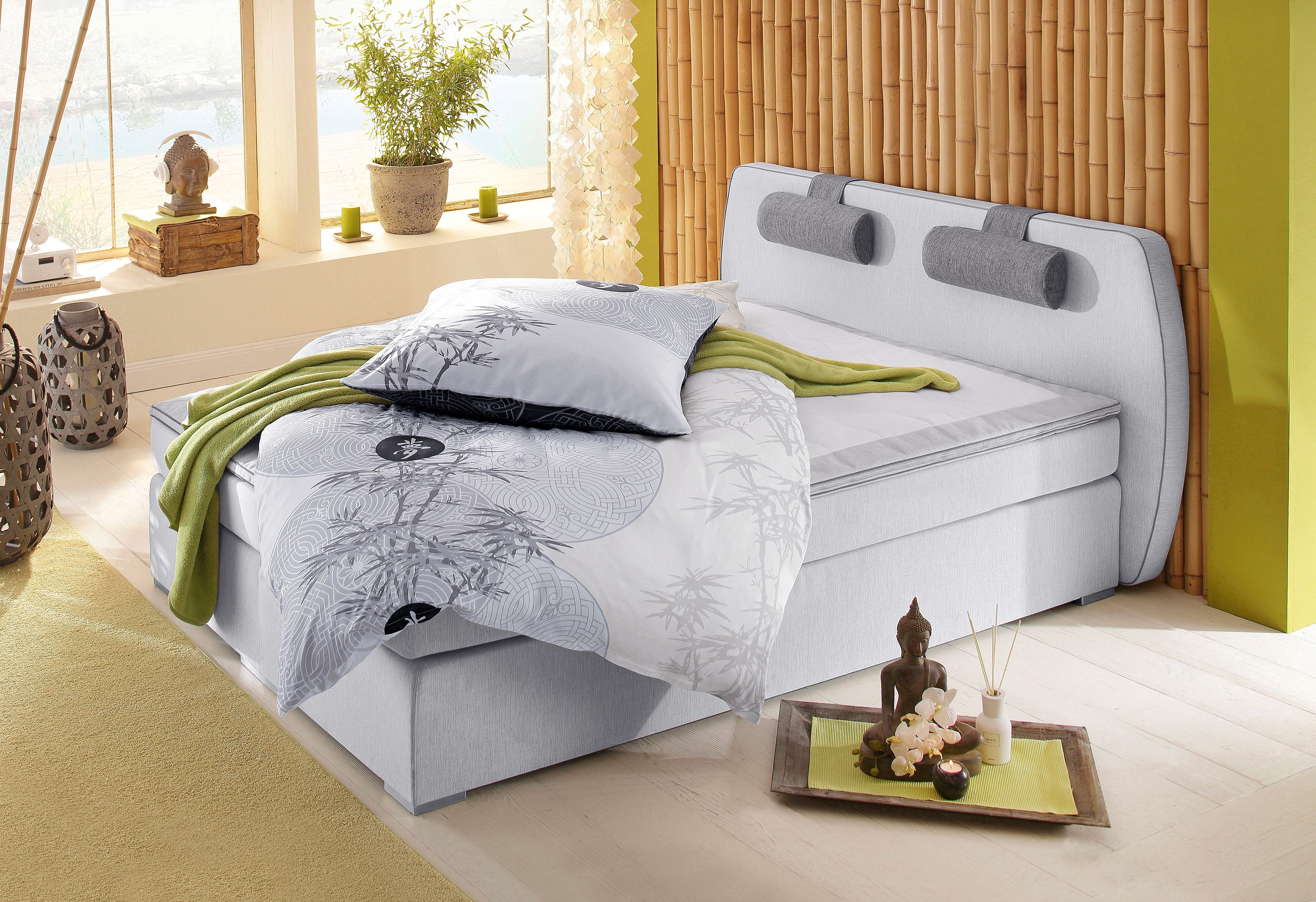 ATLANTIC home collection Boxspringbett "Rex", mit Topper und verstellbaren günstig online kaufen