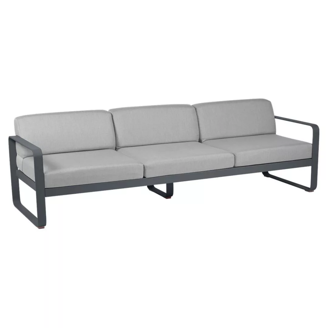 Bellevie 3-Sitzer Lounge-Sofa 47 Anthrazit 79 Flanellgrau günstig online kaufen