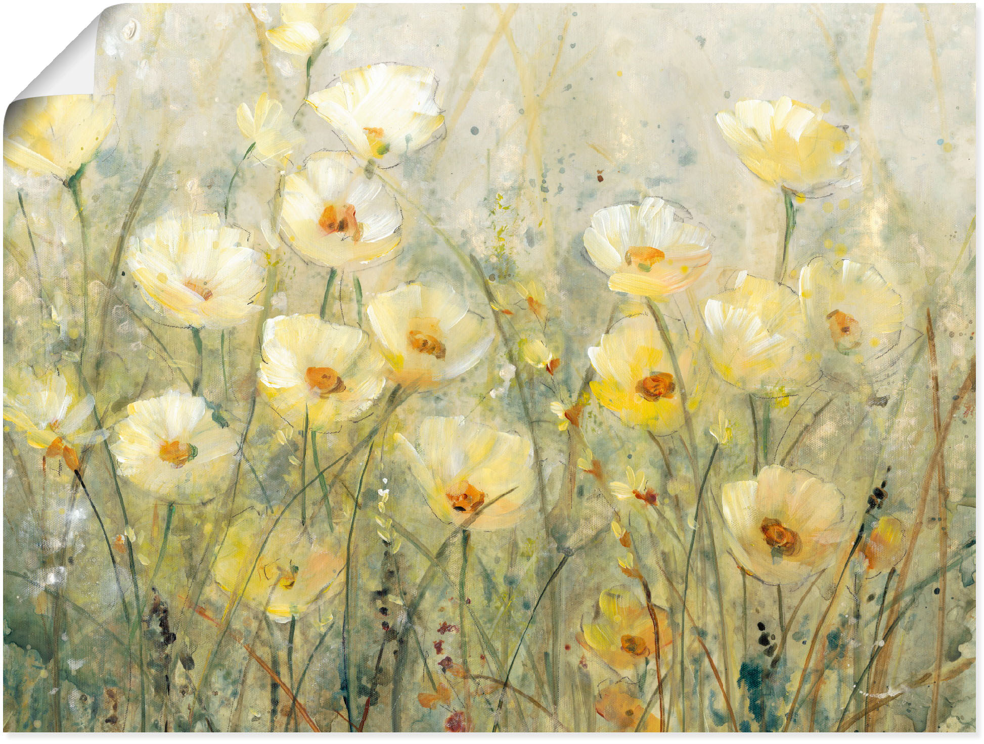 Artland Wandbild »Sommer in voller Blüte I«, Blumenwiese, (1 St.), als Alub günstig online kaufen