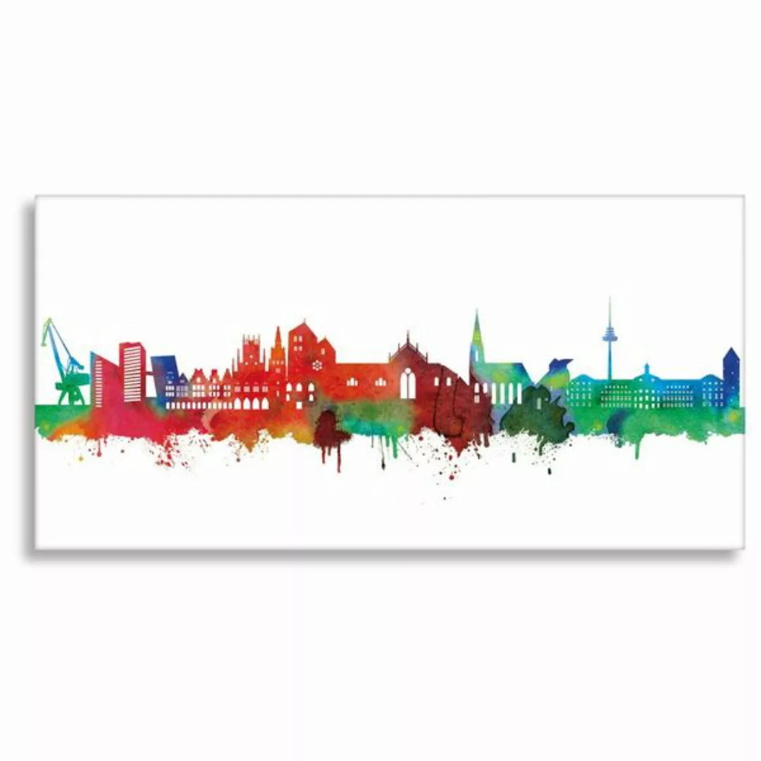 Skyline Von Münster- Light - Wandbild - Kunstdruck günstig online kaufen