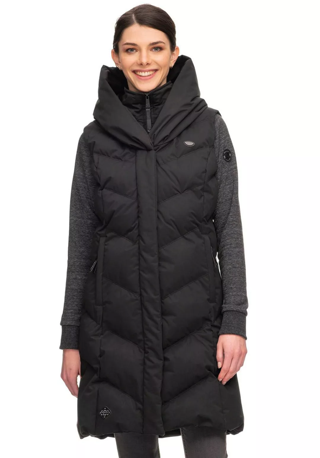 Ragwear Winterjacke Ragwear Natalka Vest Damen Black günstig online kaufen