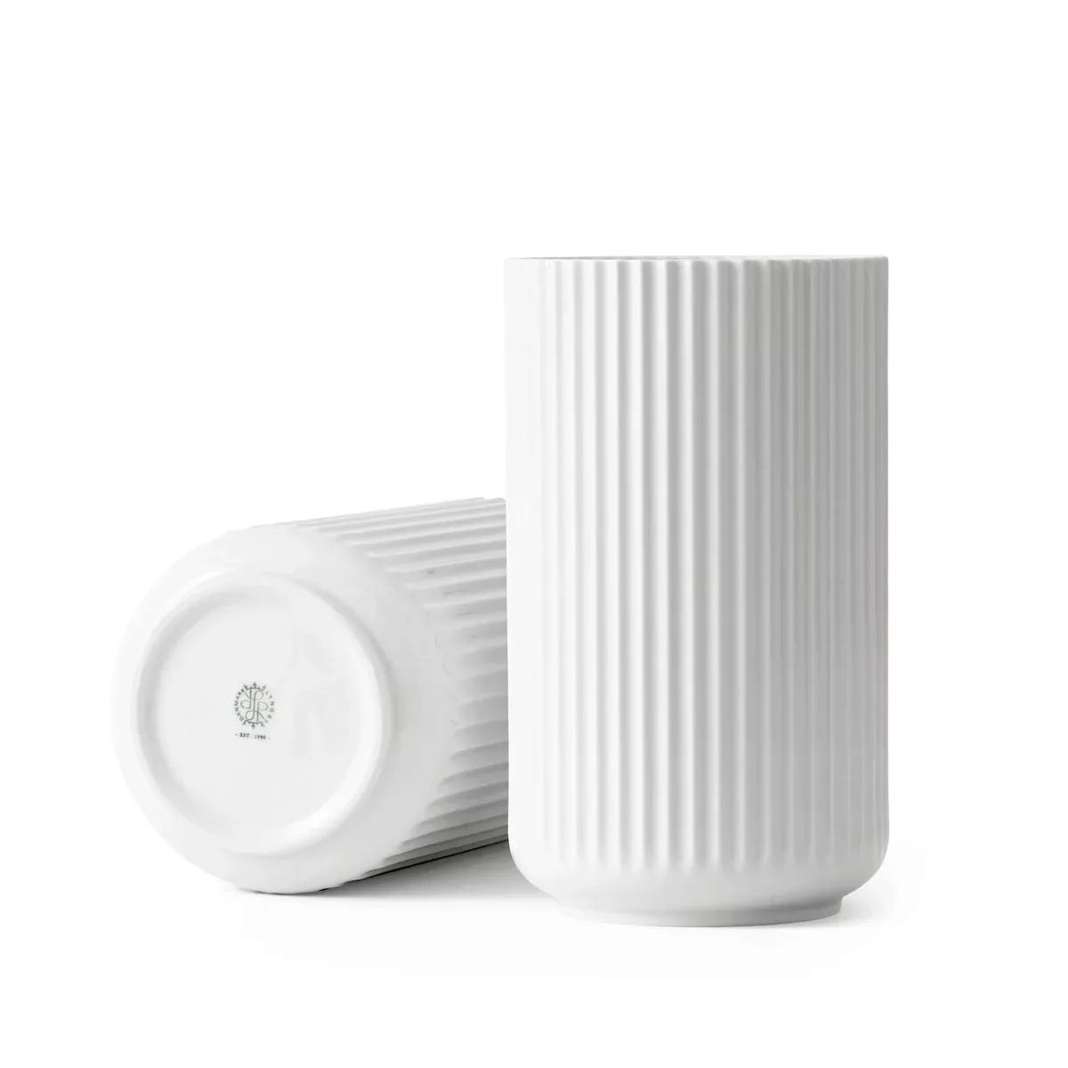 Lyngby Porcelæn - Lyngby Vase Porzellan H 12.5cm - weiß/H x Ø 12.5x7cm günstig online kaufen