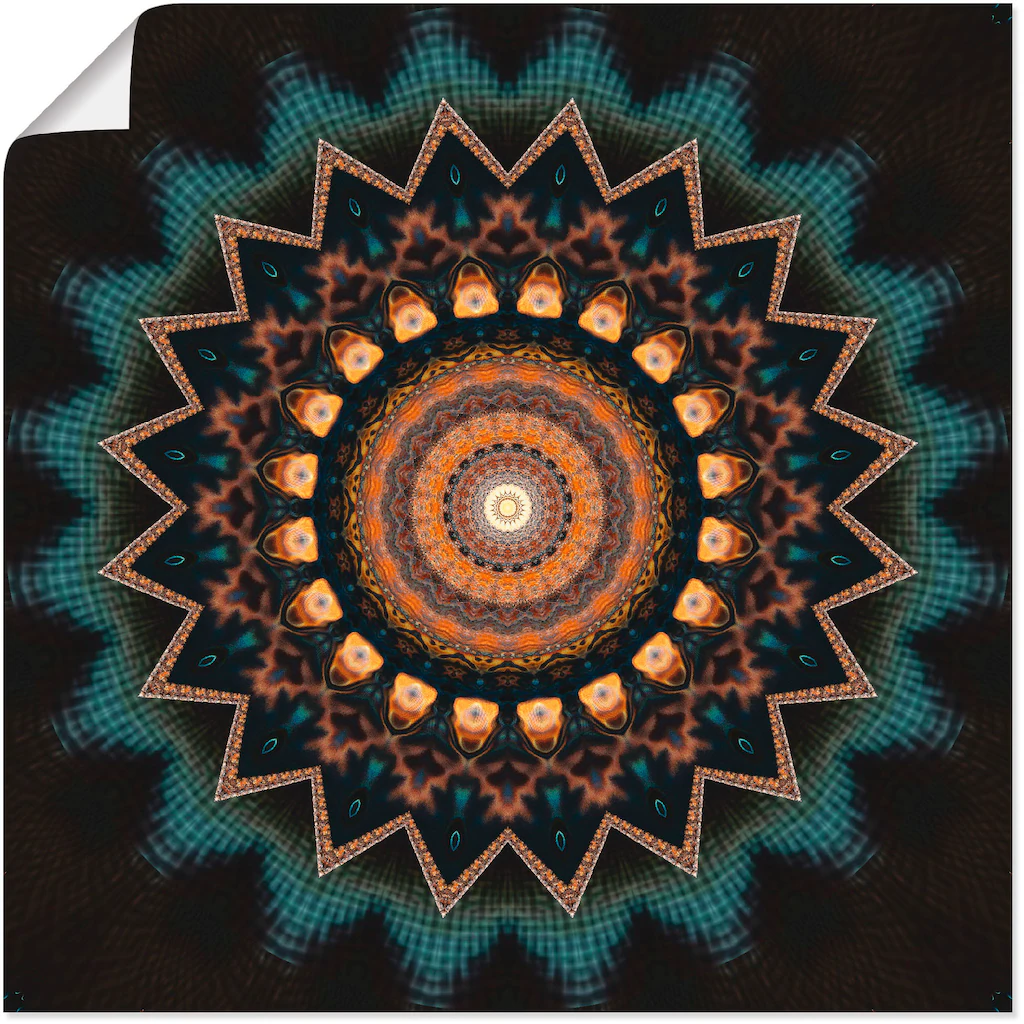 Artland Wandbild "Mandala kosmisches Bewusstsein", Muster, (1 St.), als Alu günstig online kaufen