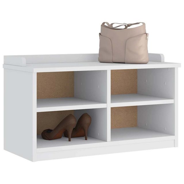 vidaXL Schuhschrank Schuhregal Schuhschrank SANDNES Weiß 87x40x50 cm Massiv günstig online kaufen