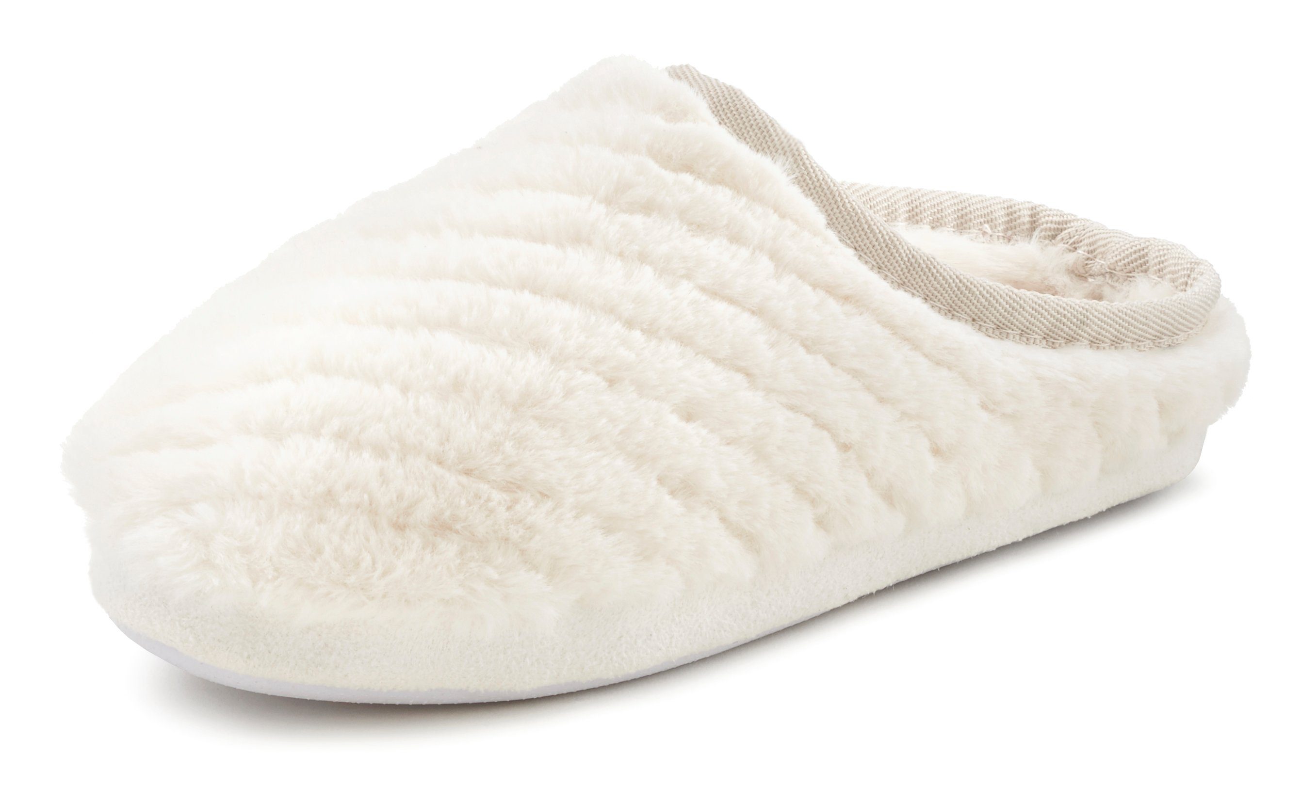 Vivance Pantolette "Hausschuh, Pantoffel, Clog,", aus weichem Textil VEGAN günstig online kaufen