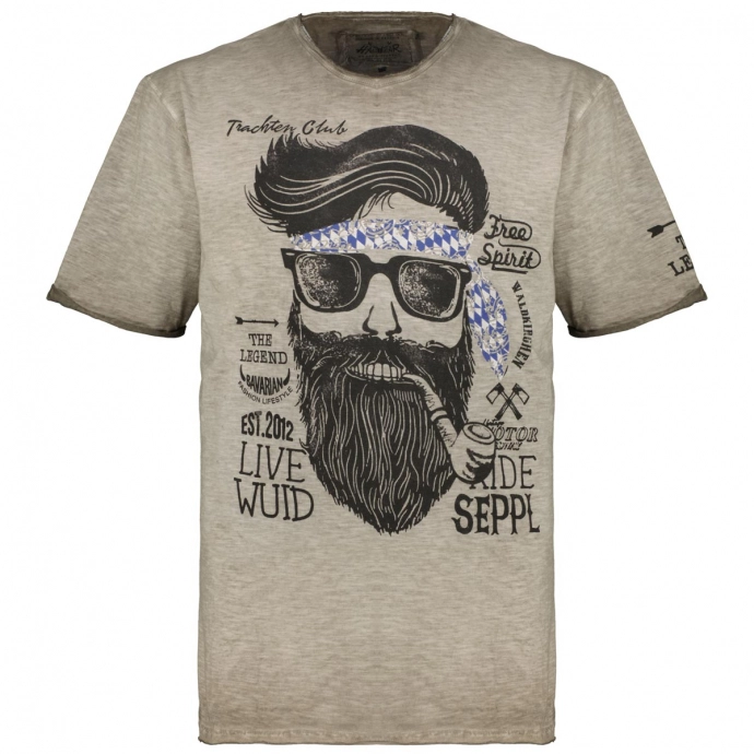 HangOwear T-Shirt im Trachten-Stil mit Motiv-Print günstig online kaufen