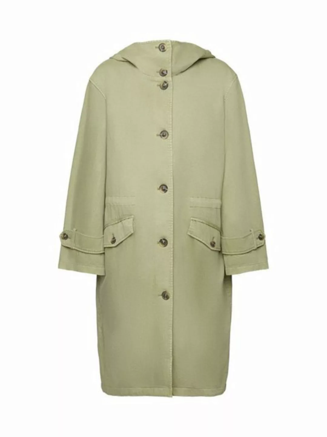 Esprit Trenchcoat Kapuzenmantel mit Kordelzug in der Taille günstig online kaufen