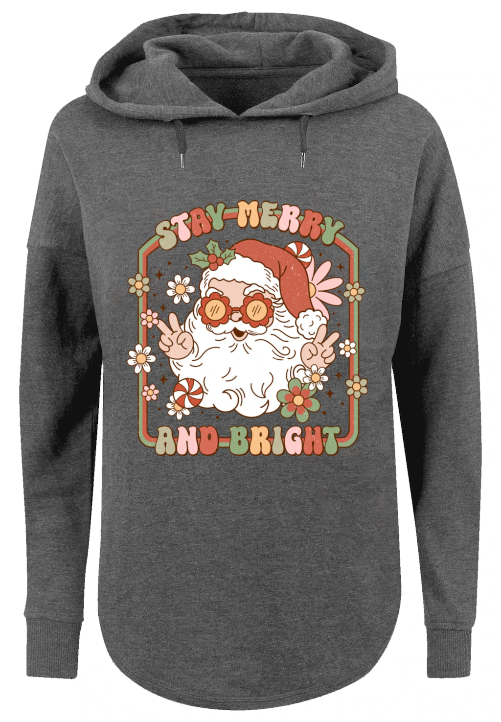 F4NT4STIC Kapuzenpullover Stay Merry And Bright Hippie Santa Premium Qualit günstig online kaufen