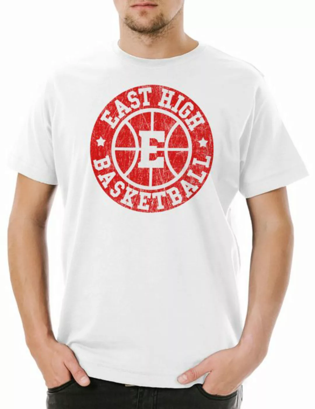 Urban Backwoods Print-Shirt East High Basketball II Herren T-Shirt Team Man günstig online kaufen