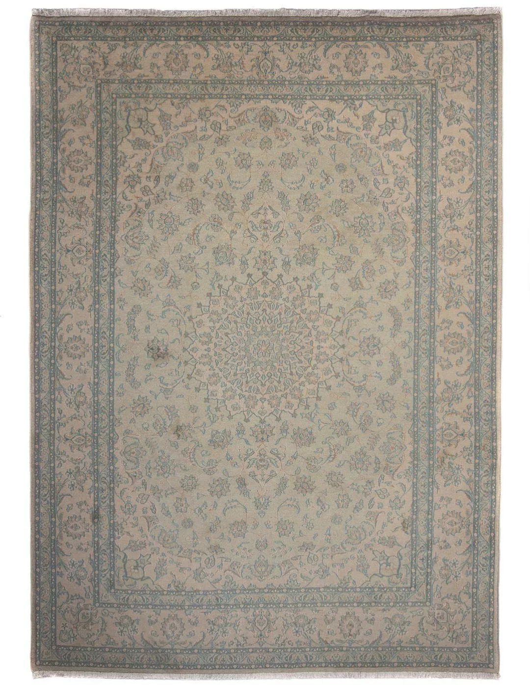 morgenland Wollteppich »Nain Medaillon Blu scuro 295 x 295 cm«, rund, 10 mm günstig online kaufen