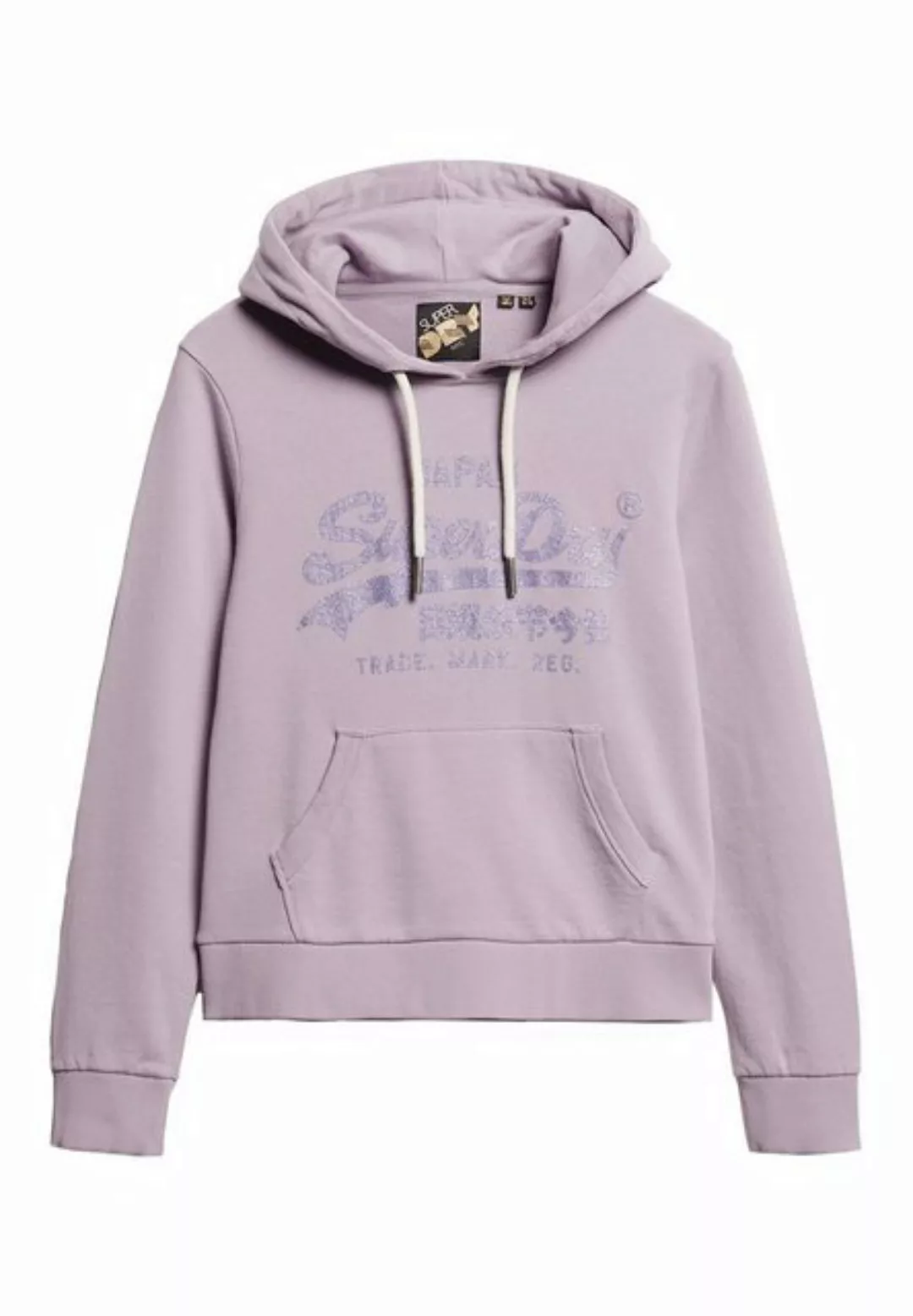 Superdry Hoodie Superdry Damen Hoody METALLIC VL GRAPHIC HOODIE Wisteria Pu günstig online kaufen