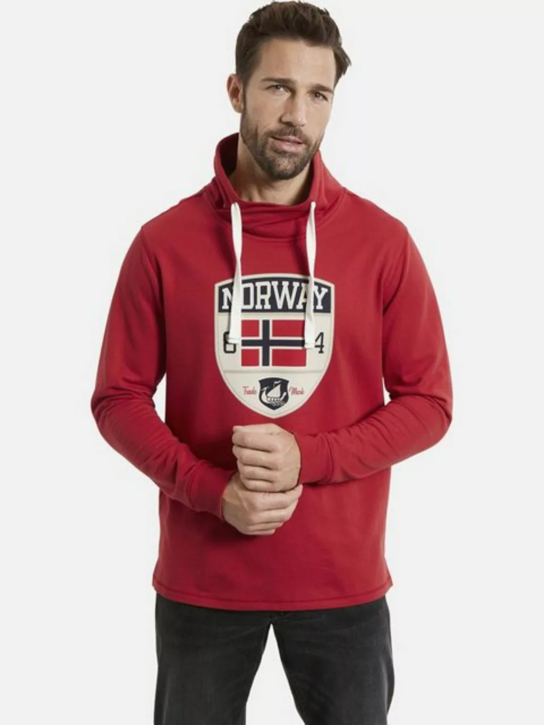 Jan Vanderstorm Sweatshirt HENTRI mit modischem Schalkragen günstig online kaufen