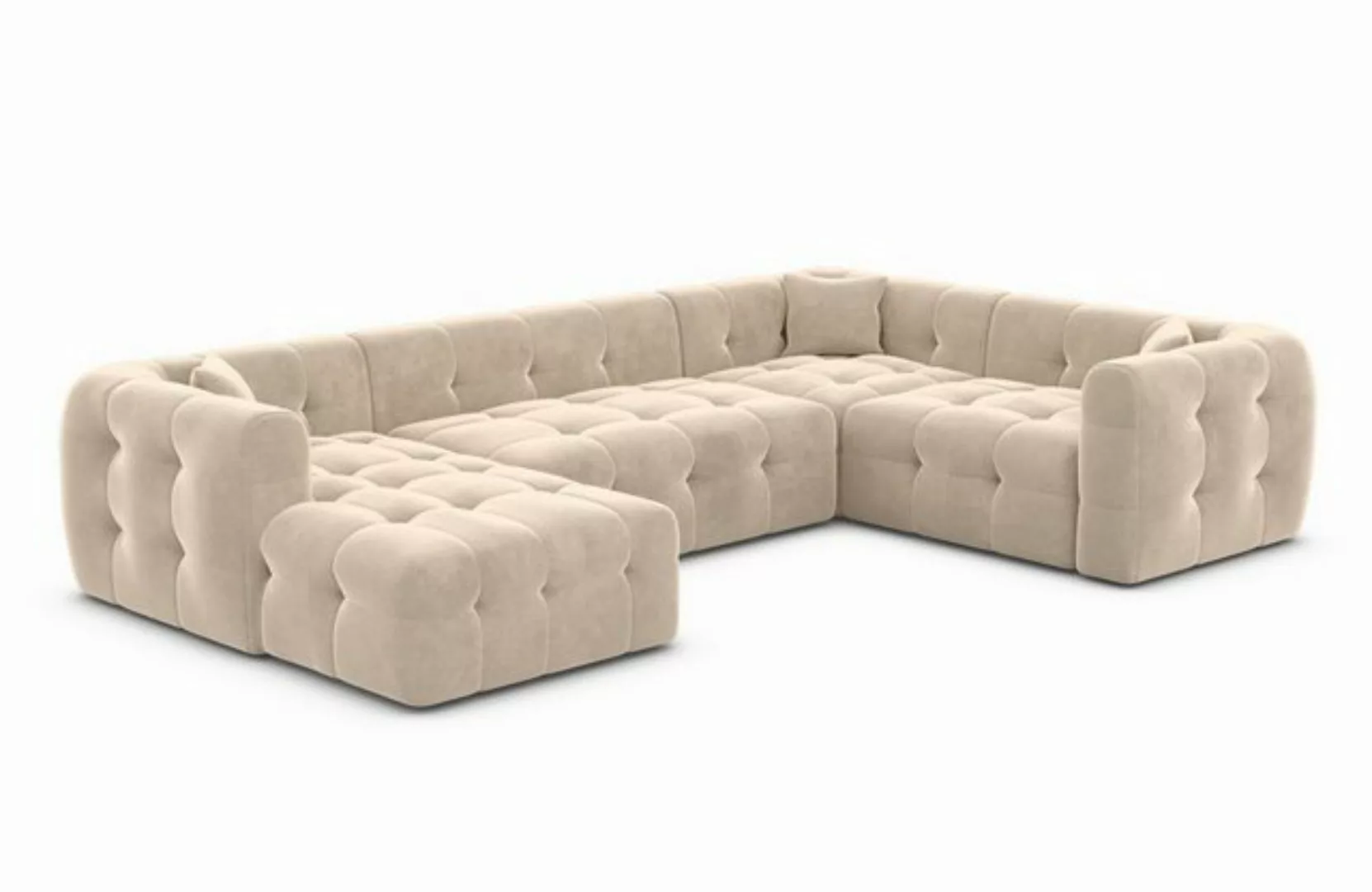 Sofa Dreams Wohnlandschaft Polster Sofa Lounge Wohnlandschaft Couch Stoff S günstig online kaufen