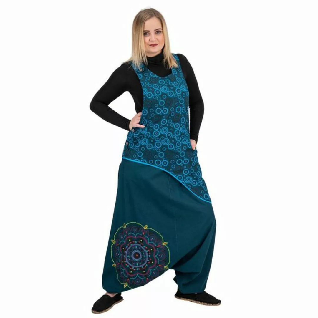 KUNST UND MAGIE Haremshose Latzhose Haremshose Jumpsuit 70er Overall Hippie günstig online kaufen