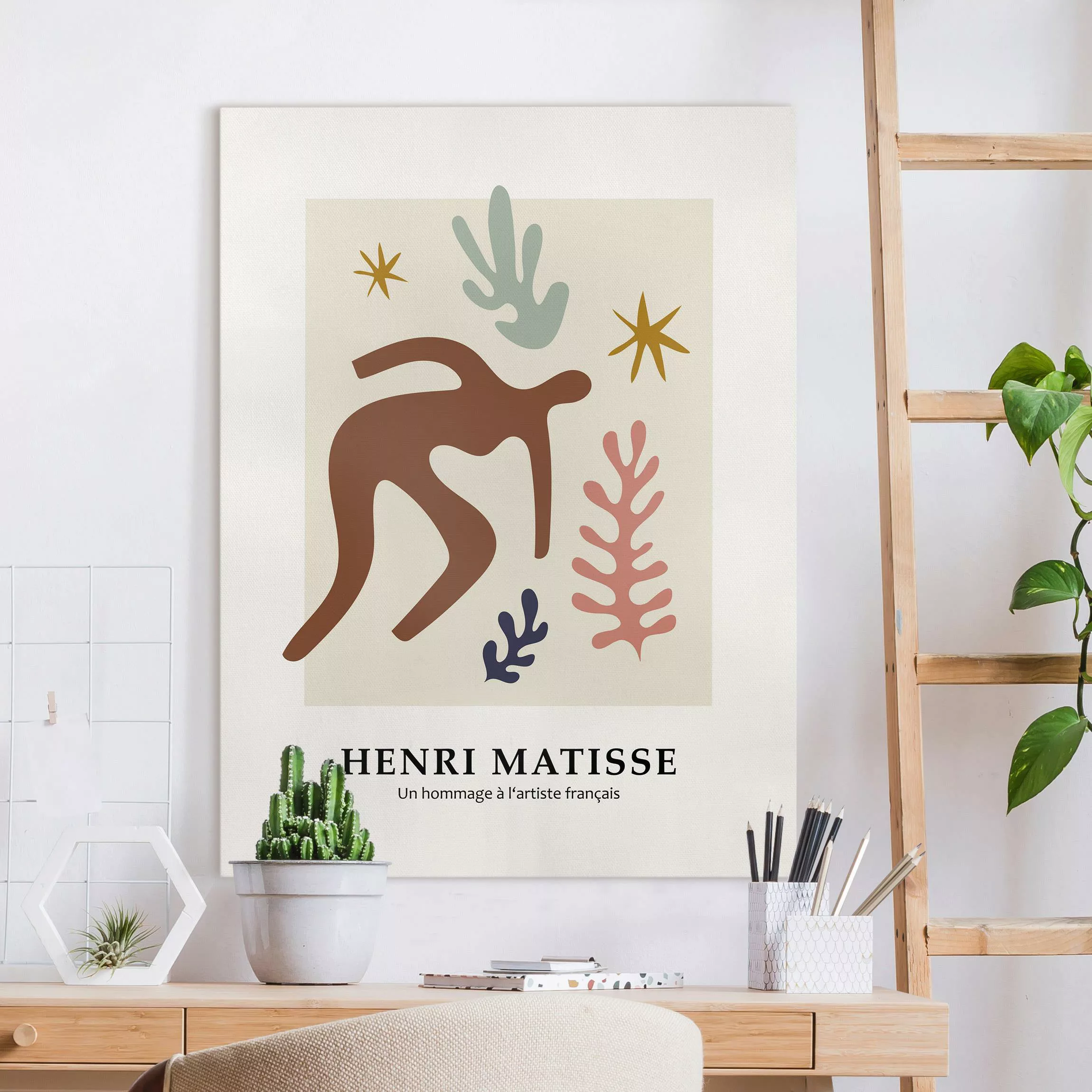 Leinwandbild Matisse Hommage - Im Garten günstig online kaufen