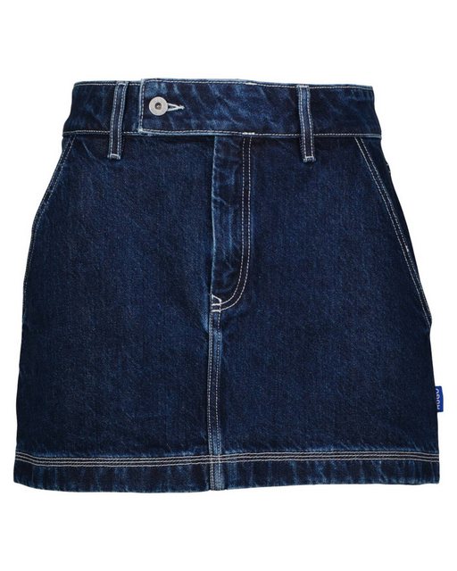 HUGO Jeansrock Damen Minirock aus Denim GARALIA_B (1-tlg) günstig online kaufen