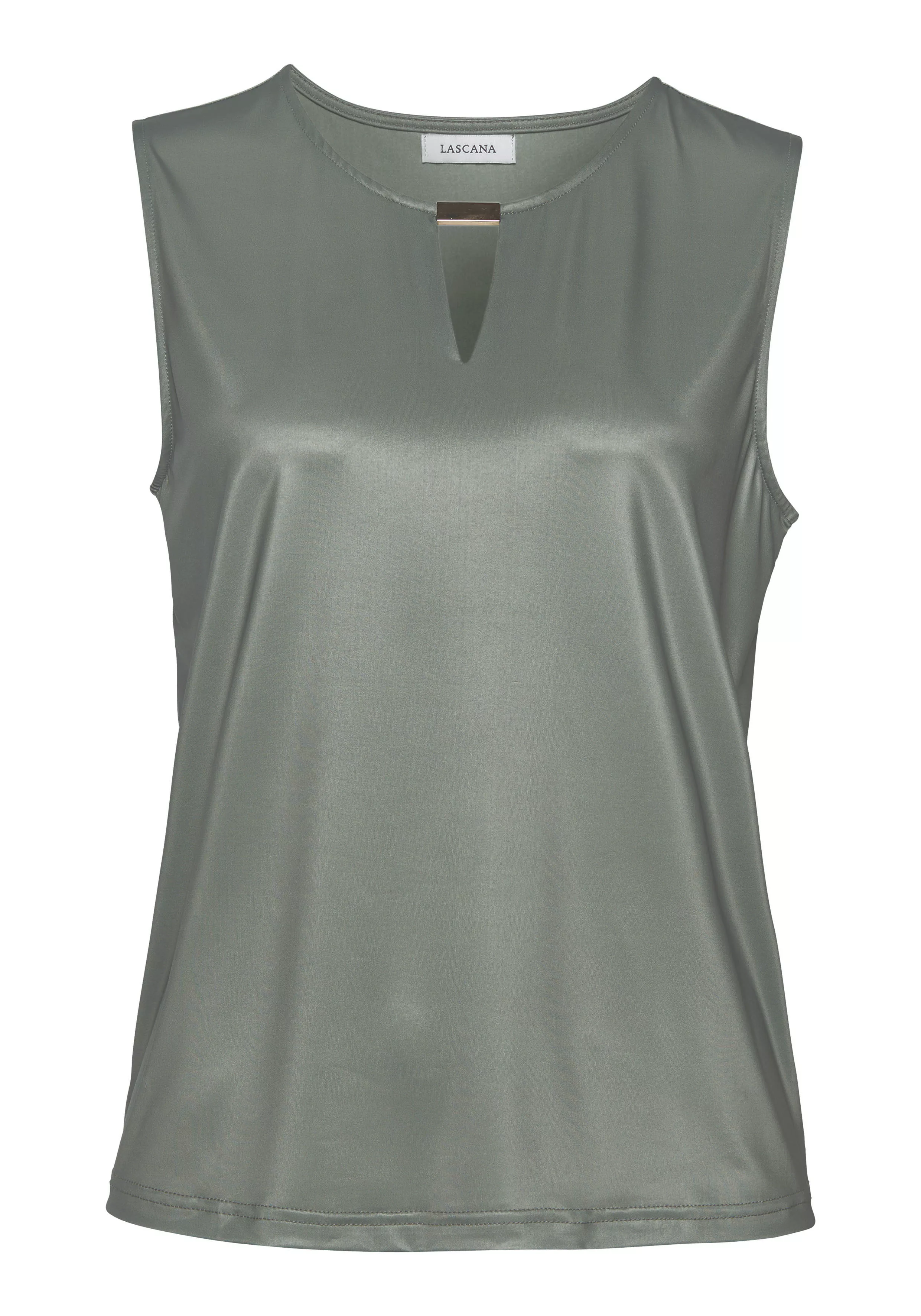 LASCANA Tanktop aus glatter Jerseyqualität und Cut-out vorne, elegantes Som günstig online kaufen