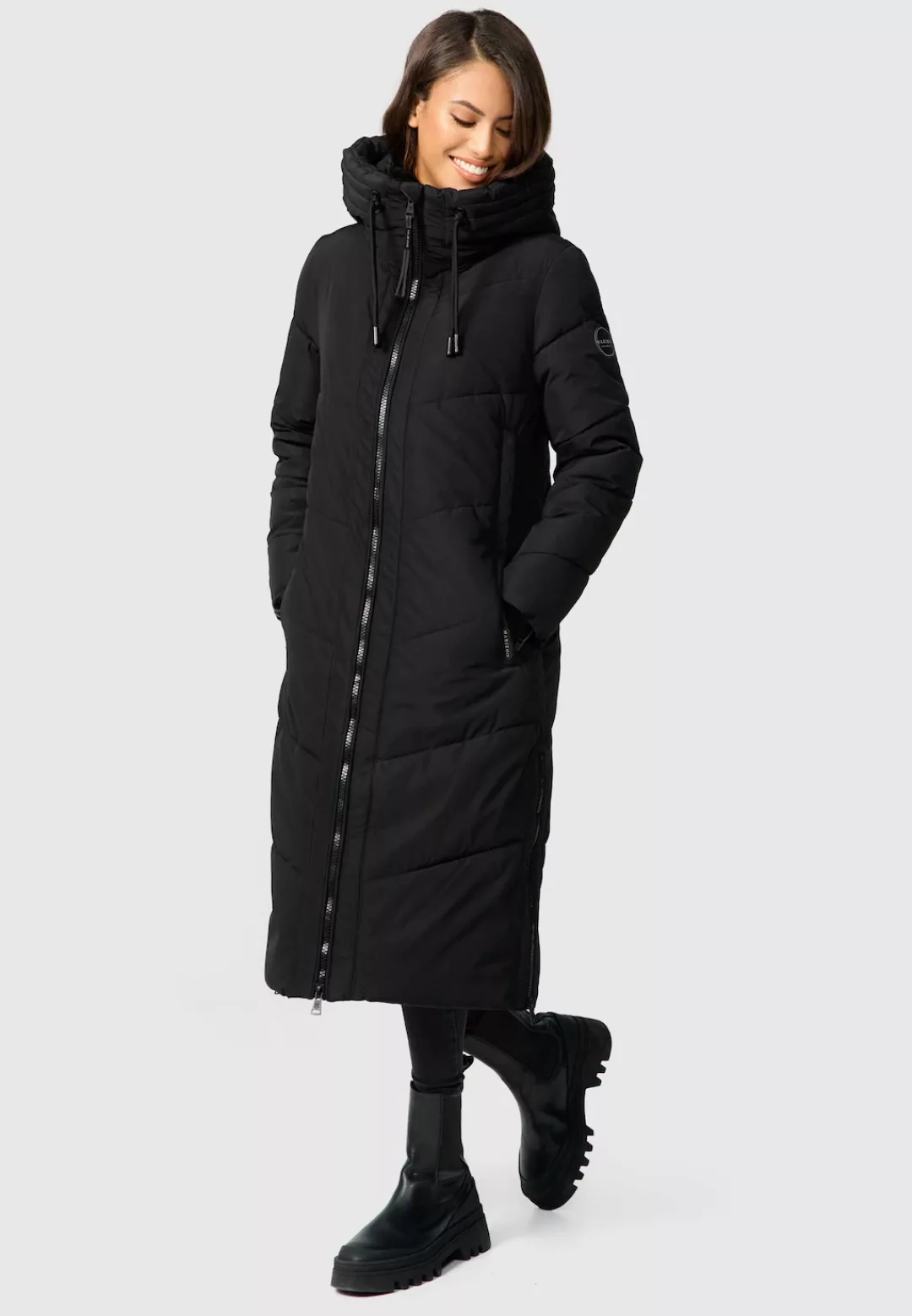 Marikoo Winterjacke "Nadaree XVI", Stepp Mantel mit großer Kapuze günstig online kaufen