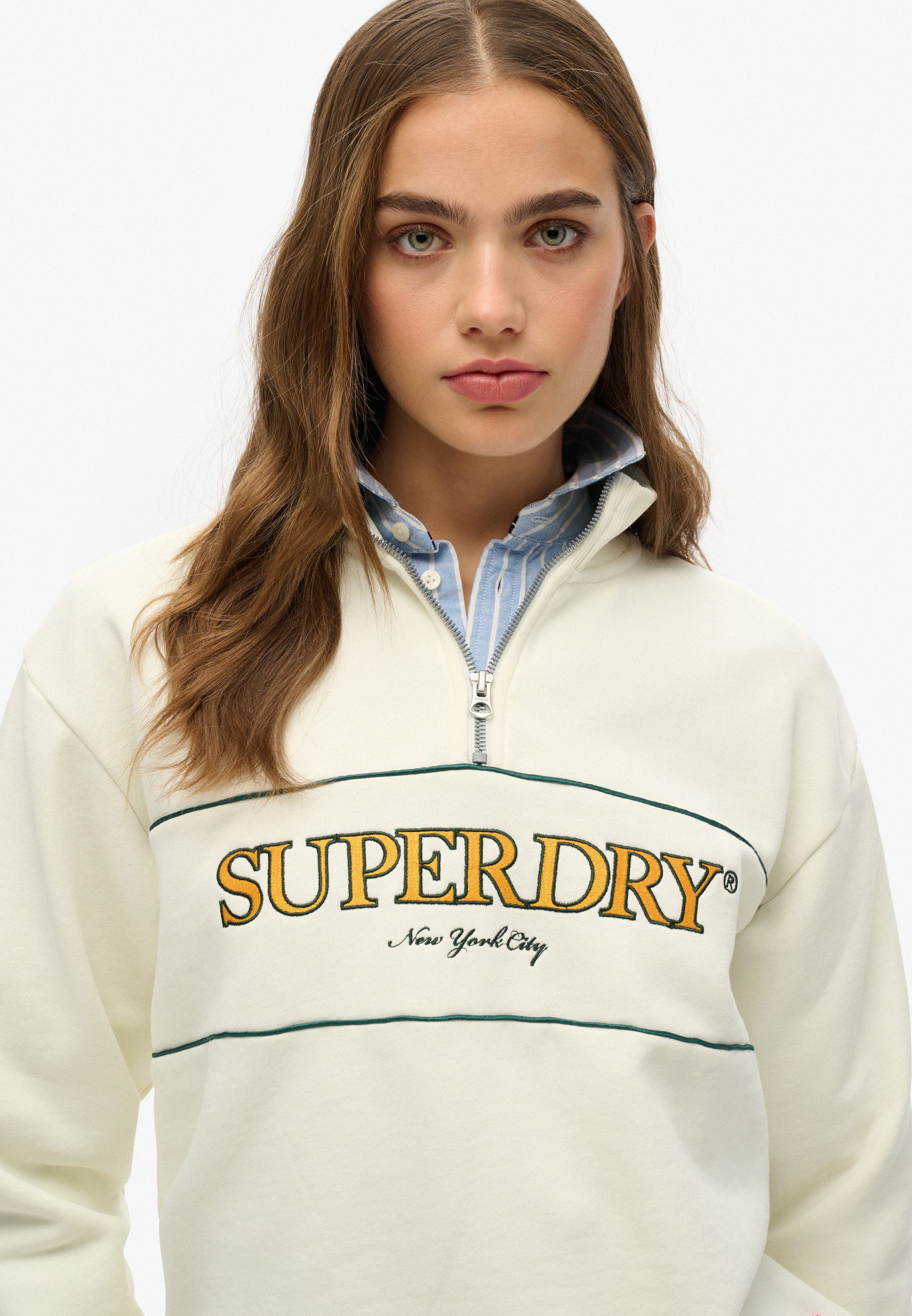 Superdry Sweatshirt COUNTRY CLUB LOOSE HALF günstig online kaufen