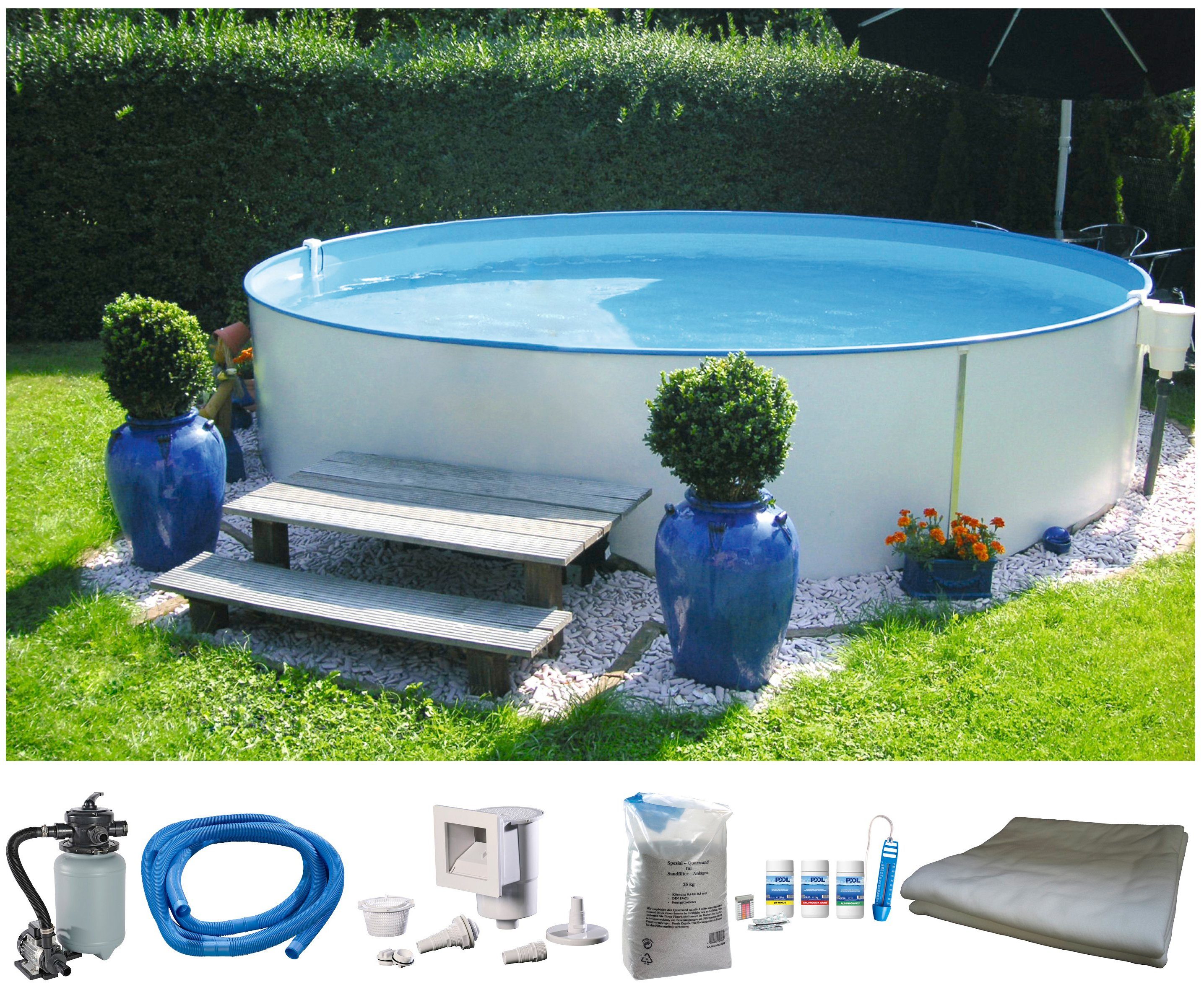 my POOL BWT Rundpool "PREMIUM inkl. umfangreichem Zubehör", (Komplett-Set, günstig online kaufen