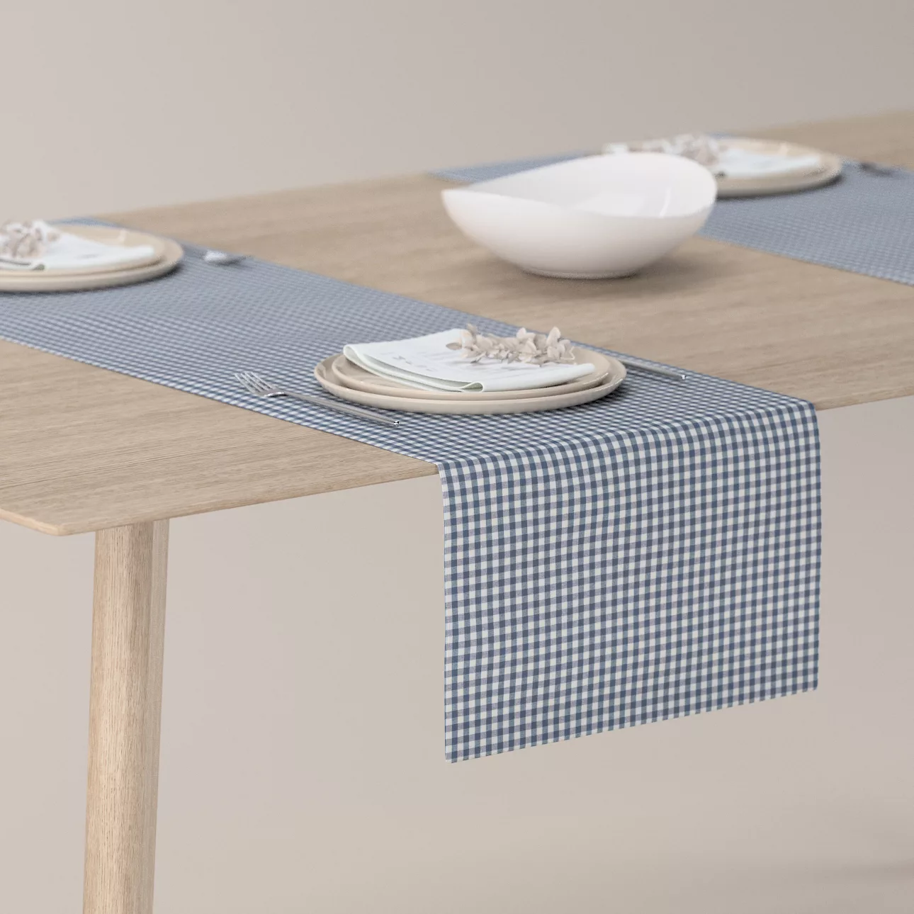 Tischläufer, marinenblau-ecru , 40 x 130 cm, Quadro (136-00) günstig online kaufen