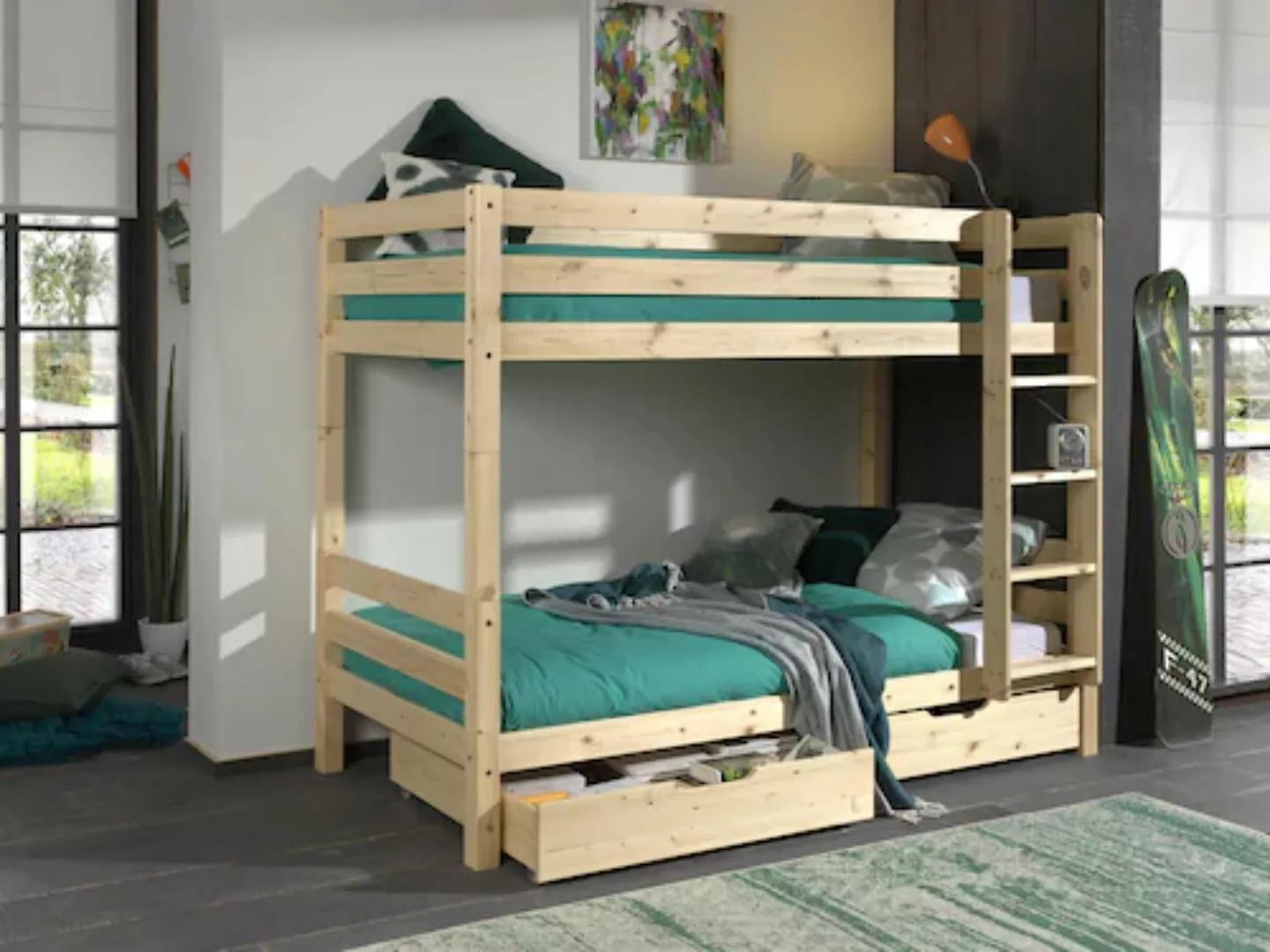 Vipack Etagenbett "Pino", (Made in Europe), wahlweise mit Bettschublade günstig online kaufen