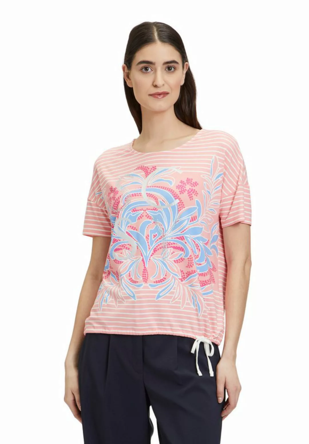 Betty Barclay Kurzarmshirt Betty Barclay Ringelshirt mit Blumenprint (1-tlg günstig online kaufen