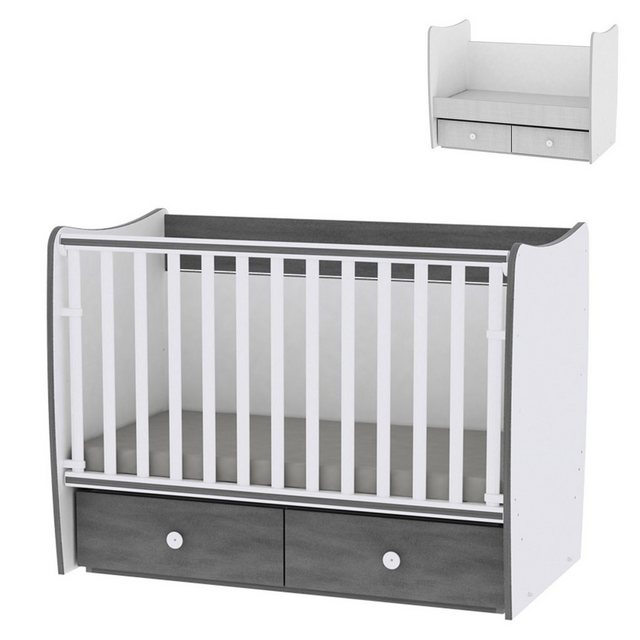 Lorelli Komplettbett Babybett MATRIX NEW, Babyschaukel, 2 Schubladen, Kinde günstig online kaufen