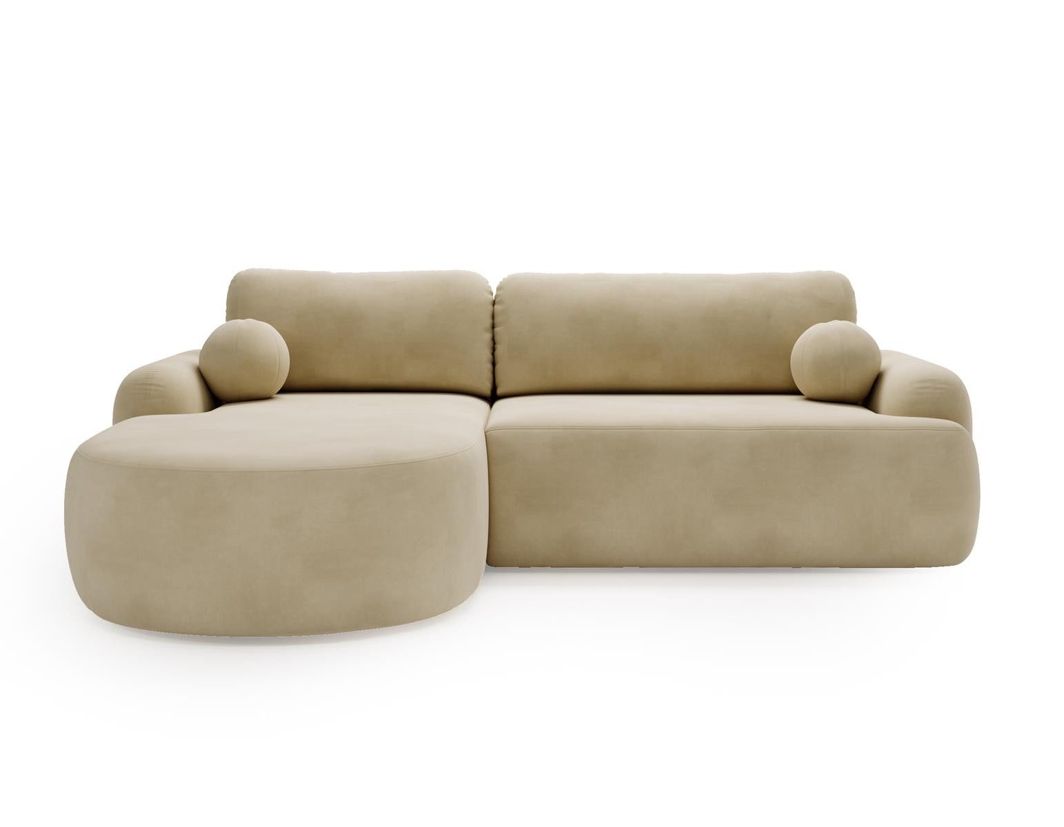 Compleo Ecksofa boucle mit breiter Ottomane günstig online kaufen