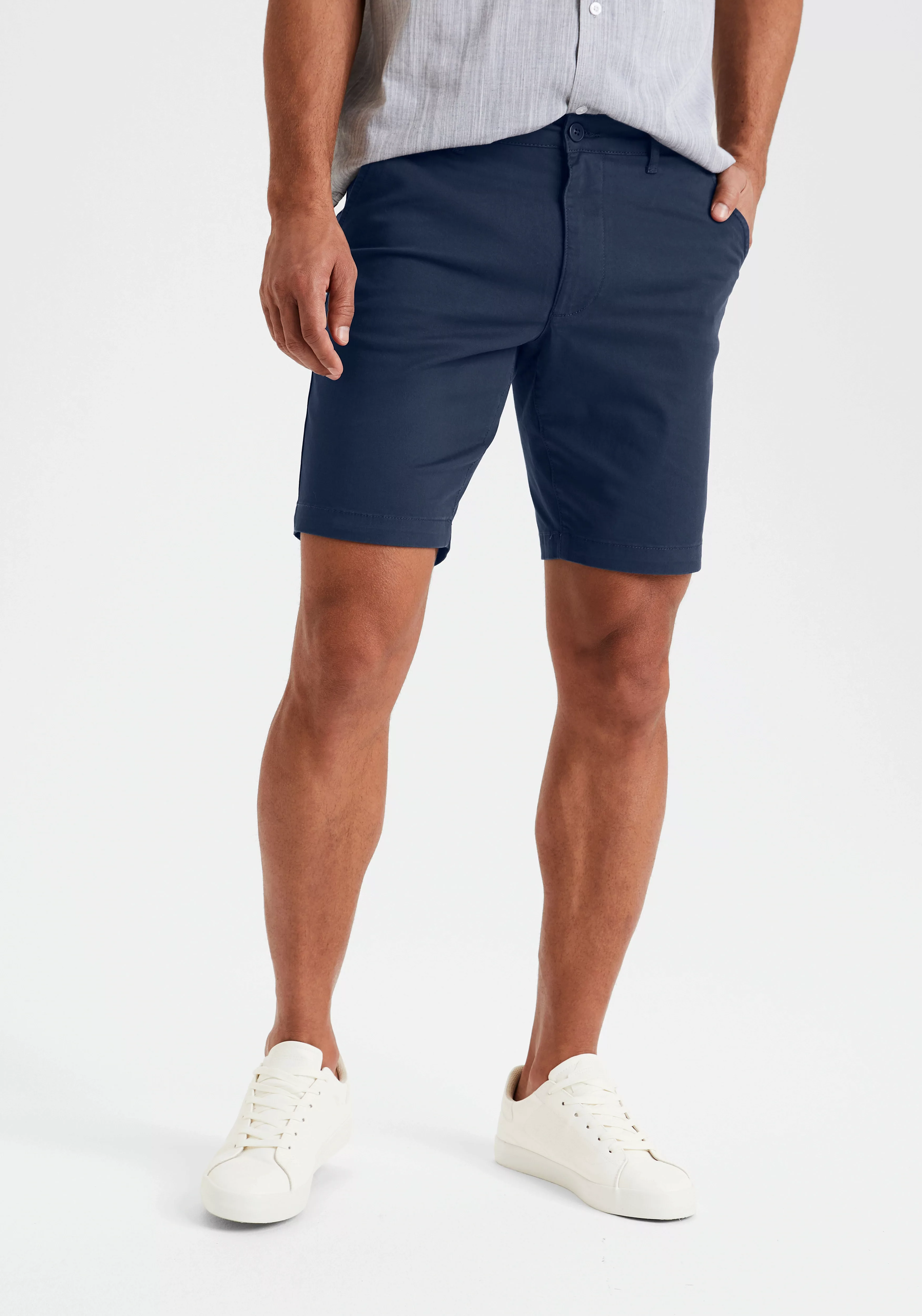 H.I.S Chinoshorts Shorts mit normaler Leibhöhe aus elastischer Baumwoll-Qua günstig online kaufen