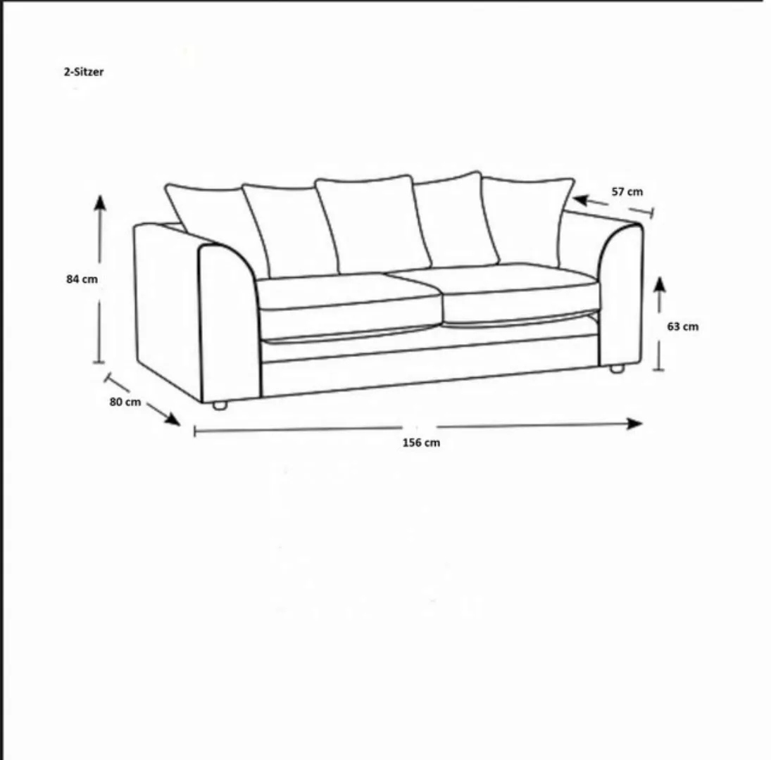 Stylefy Polstergarnitur Ethan, (Couchgarnitur, Set (2-tlg), bestehend aus 2 günstig online kaufen