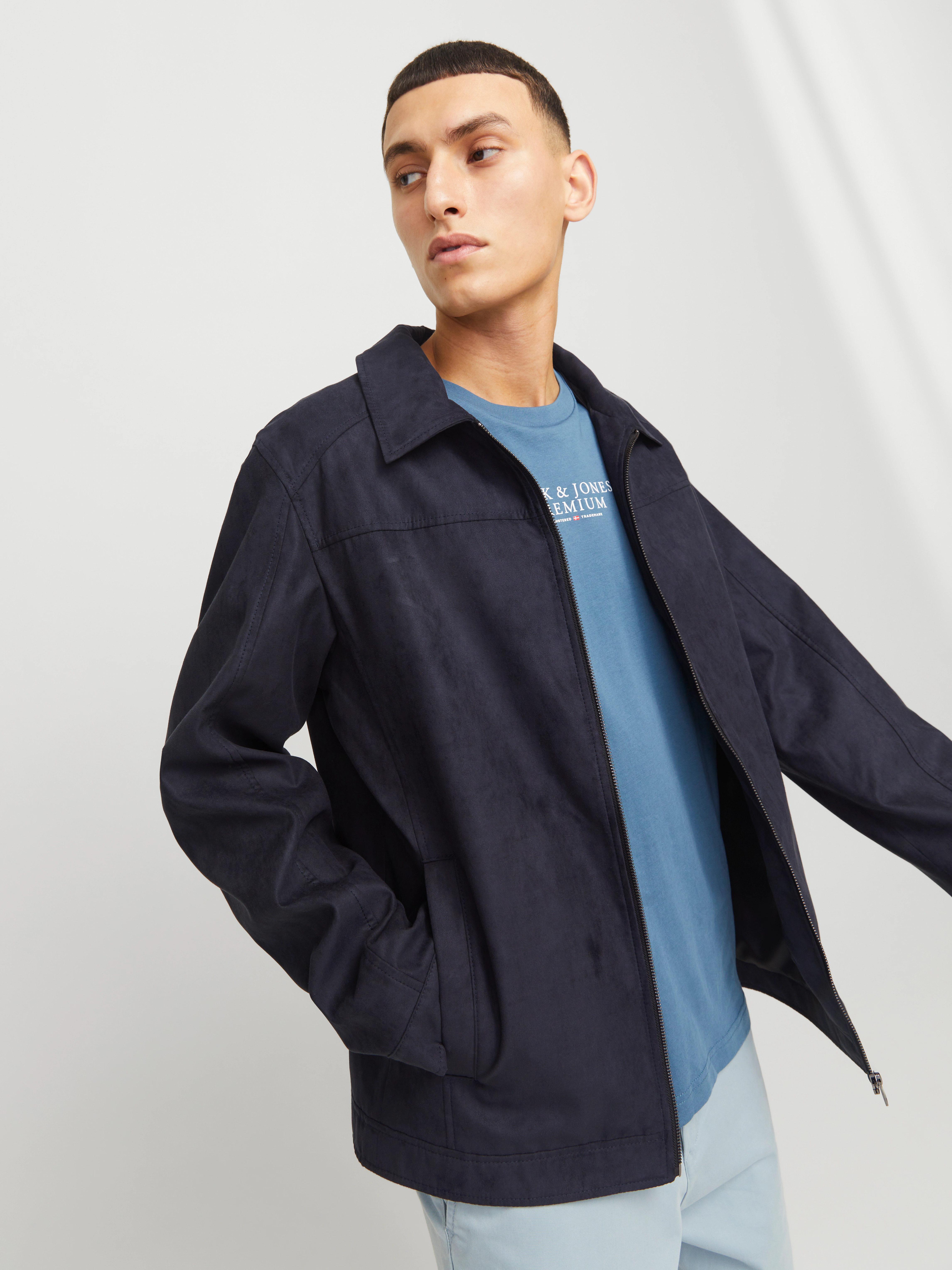 Jack & Jones Hemdjacke "JJEDYLAN SHACKET NOOS", ohne Kapuze, mit Fly-Away K günstig online kaufen